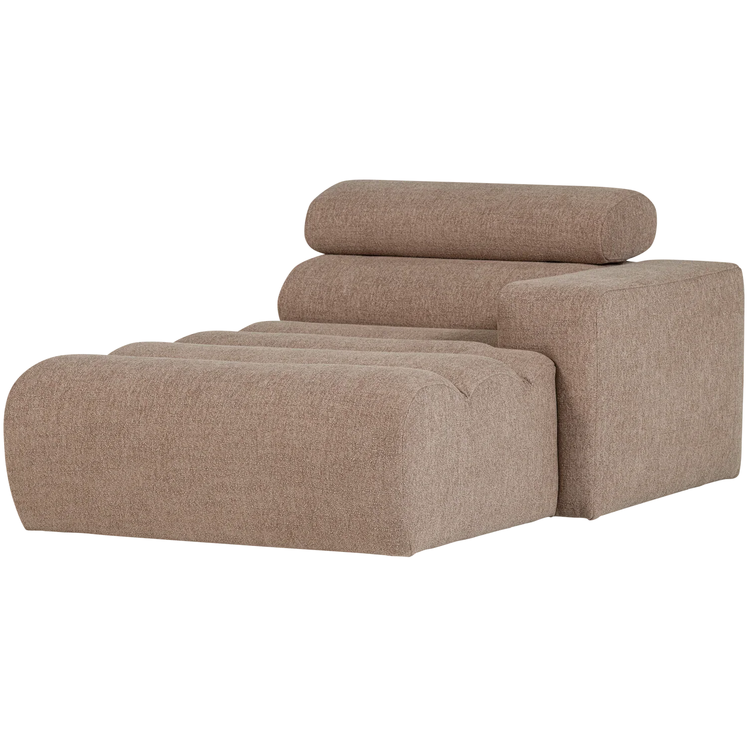 NOVI CHAISE LONGUE ELEMENT RIGHT BOUCLE TAUPE