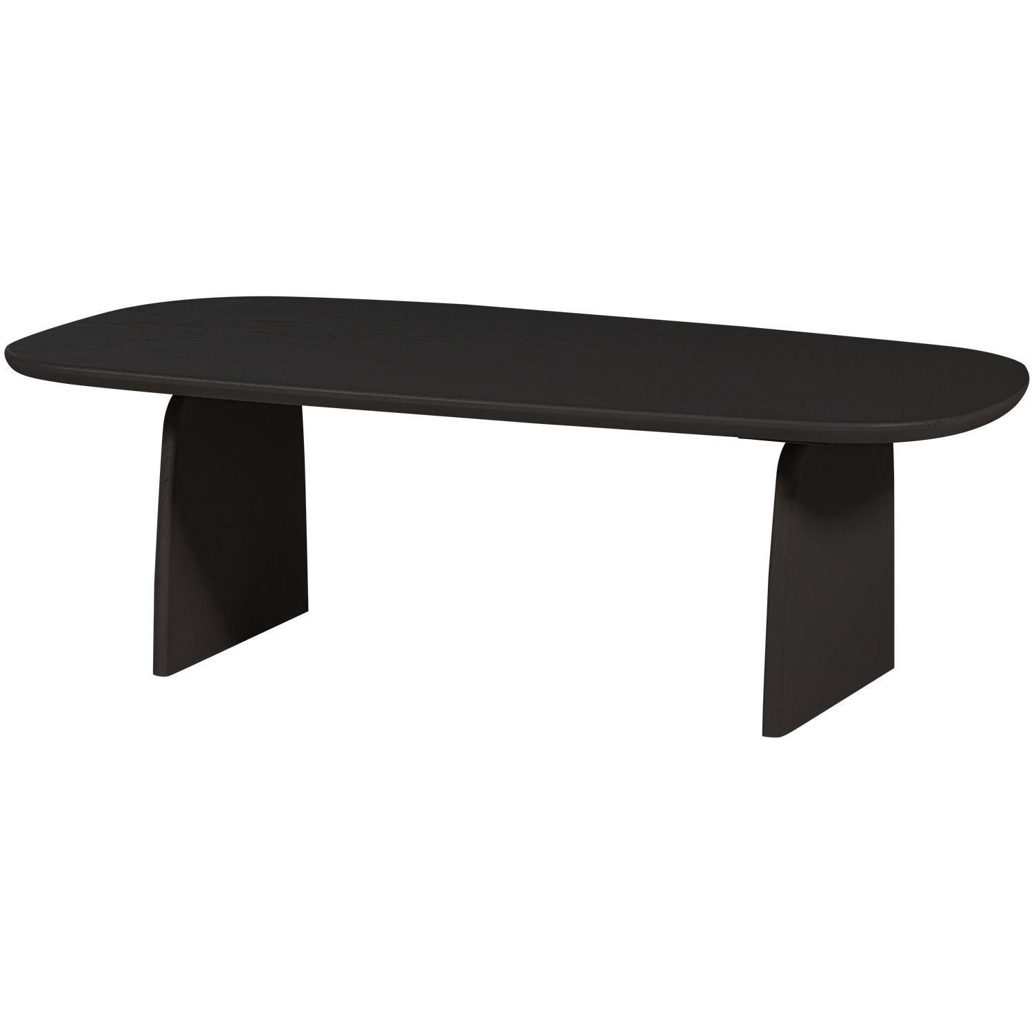 WOOOD masuta cafea TABLO | Stejar | Negru | 35x110x60 cm