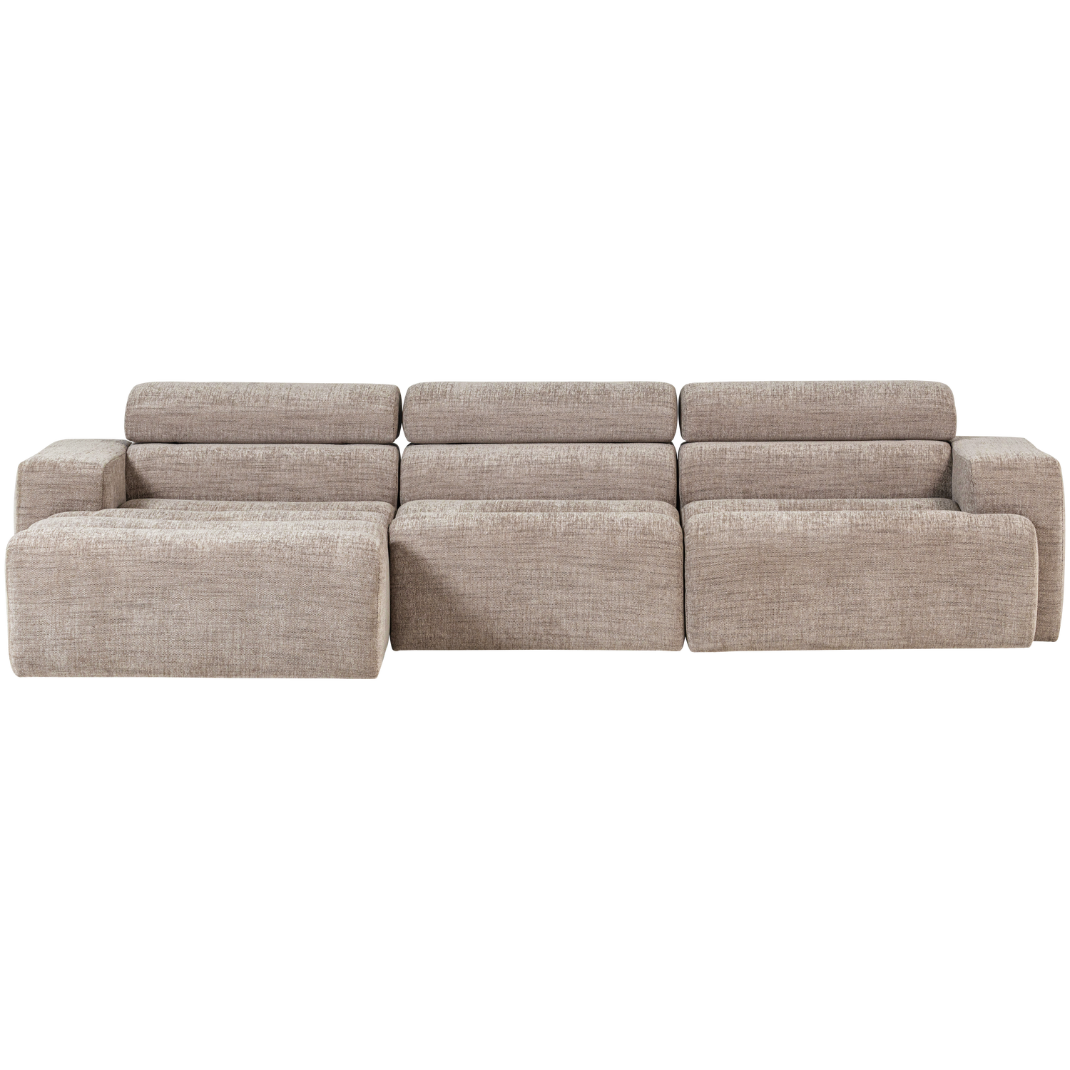 NOVI CHAISE LONGUE SOFA LEFT NATURAL MELANGE