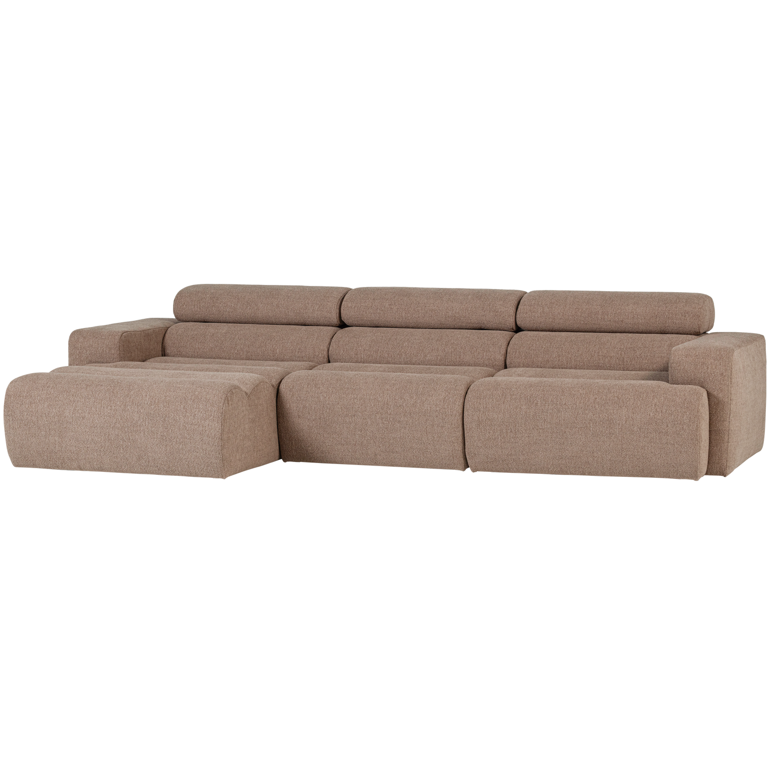 NOVI CHAISE LONGUE SOFA LEFT BOUCLE TAUPE