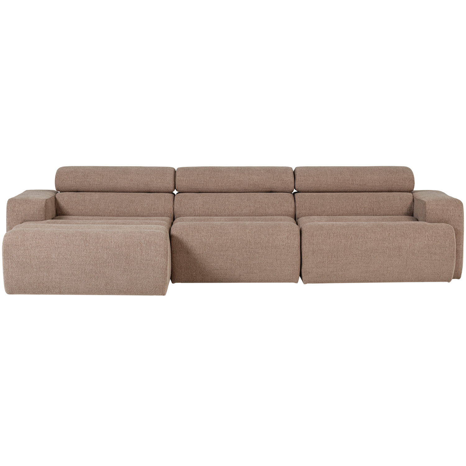 NOVI CHAISE LONGUE SOFA LEFT BOUCLE TAUPE