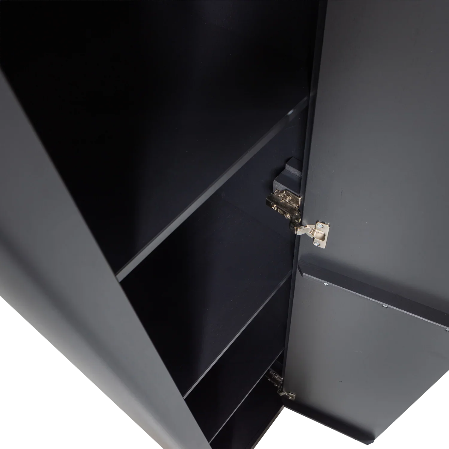 GUNNAR SMALL HIGH CABINET PINE MATT BLACK [fsc]