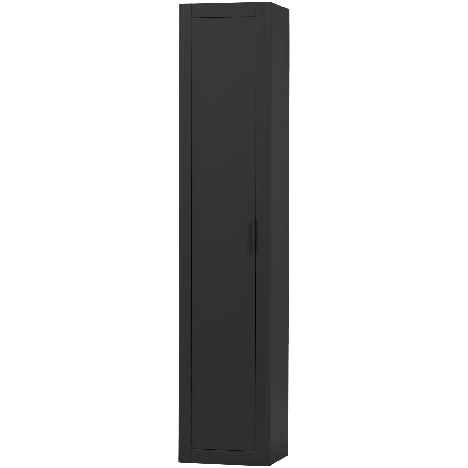 GUNNAR SMALL HIGH CABINET PINE MATT BLACK [fsc]