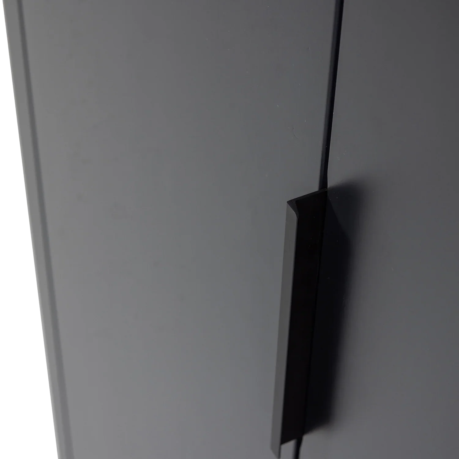 GUNNAR 2-DOORS CABINET PINE MATT BLACK [fsc]