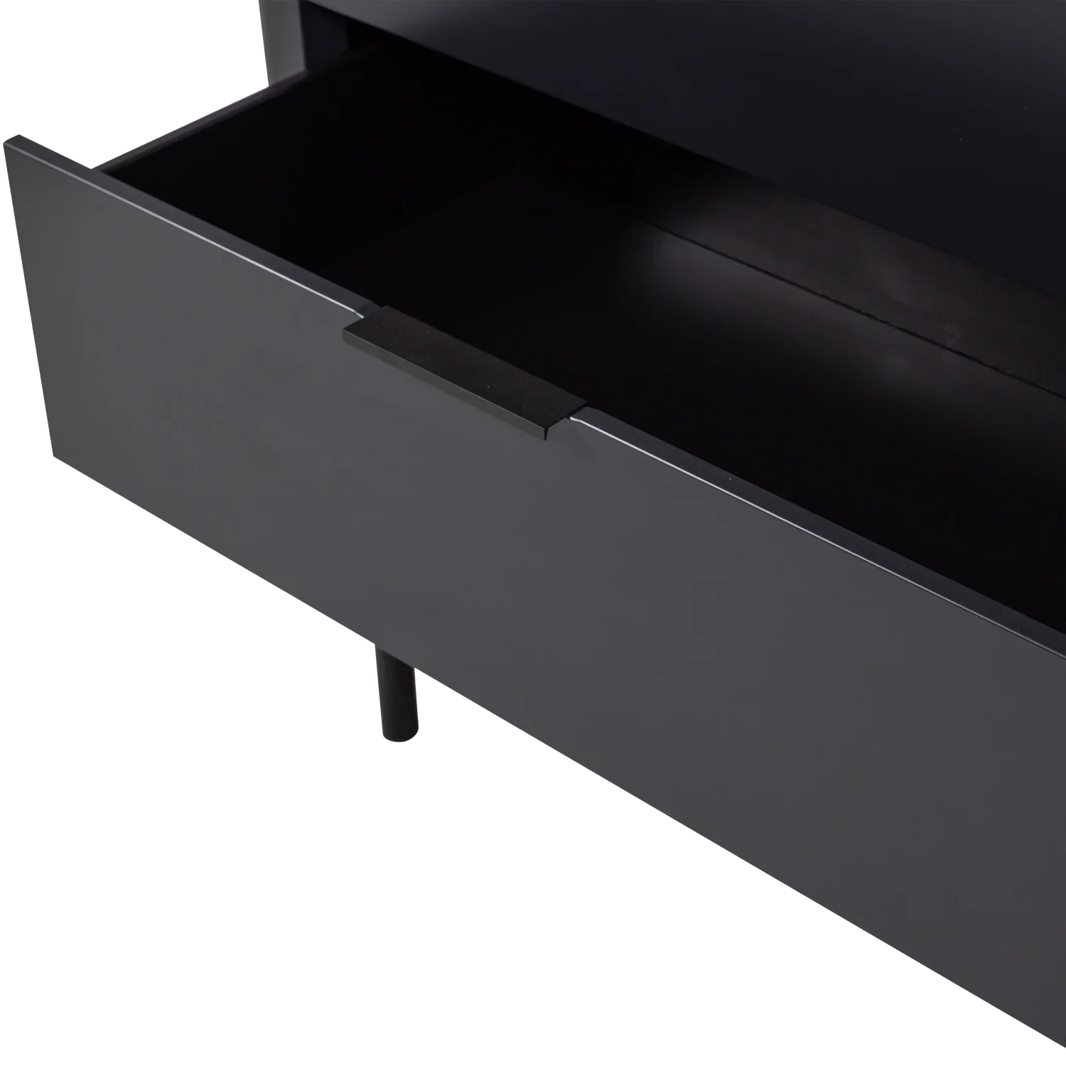 GUNNAR CABINET WITH DRAWERS PINE MATT BLACK [fsc]