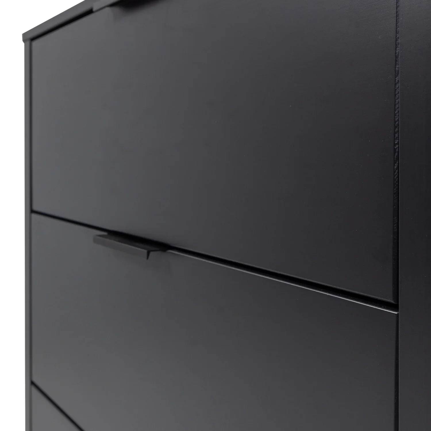 GUNNAR CABINET WITH DRAWERS PINE MATT BLACK [fsc]