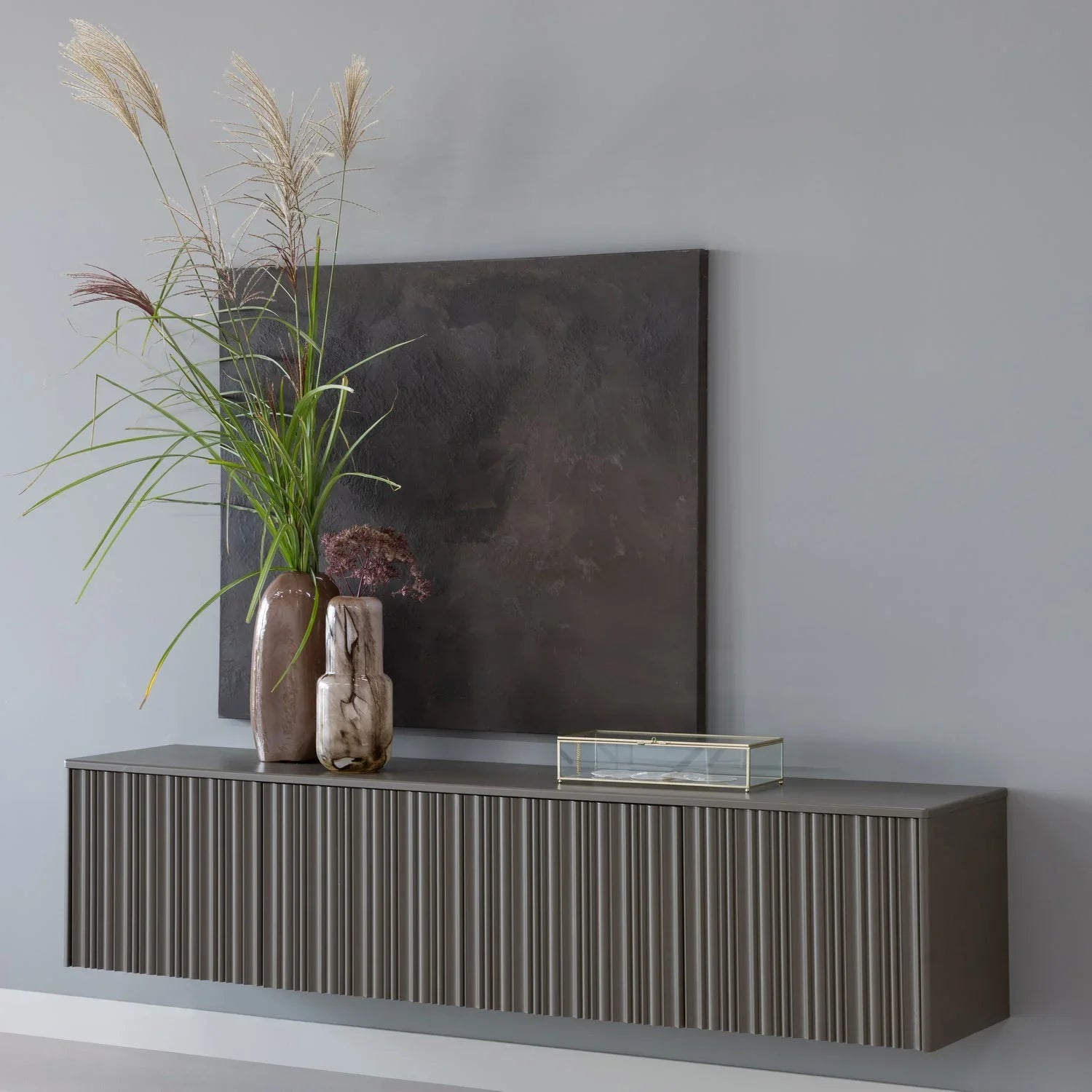 NOVA TV UNIT 200 CM PINE TRUFFLE BROWN [fsc]
