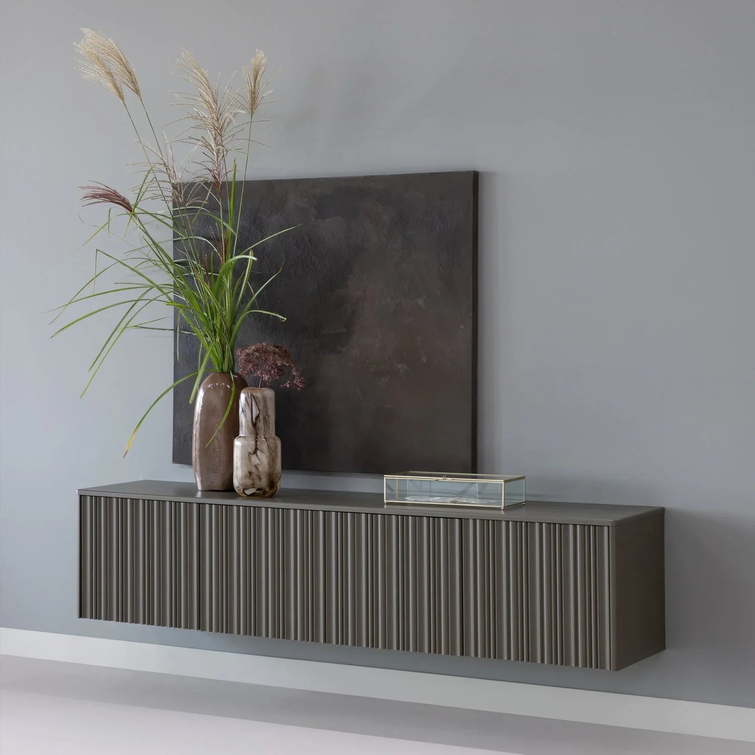 NOVA TV UNIT 200 CM PINE TRUFFLE BROWN [fsc]