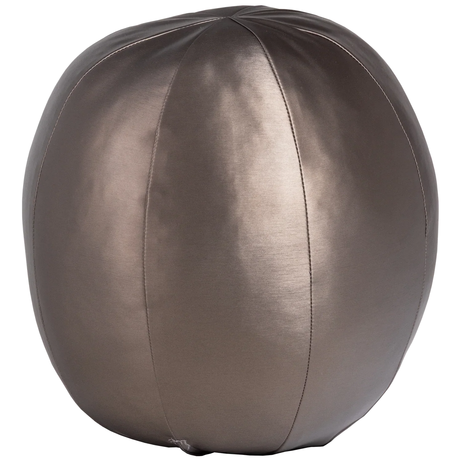 RODEO BALL CUSHION LARGE METALLIC COPPER BROWN