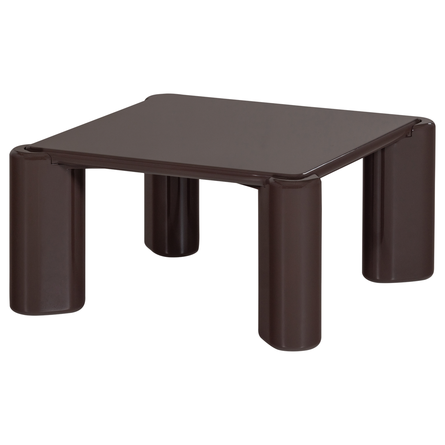 WOOOD masuta cafea TIVEN | PAL | Maro inchis | 42x80x80 cm