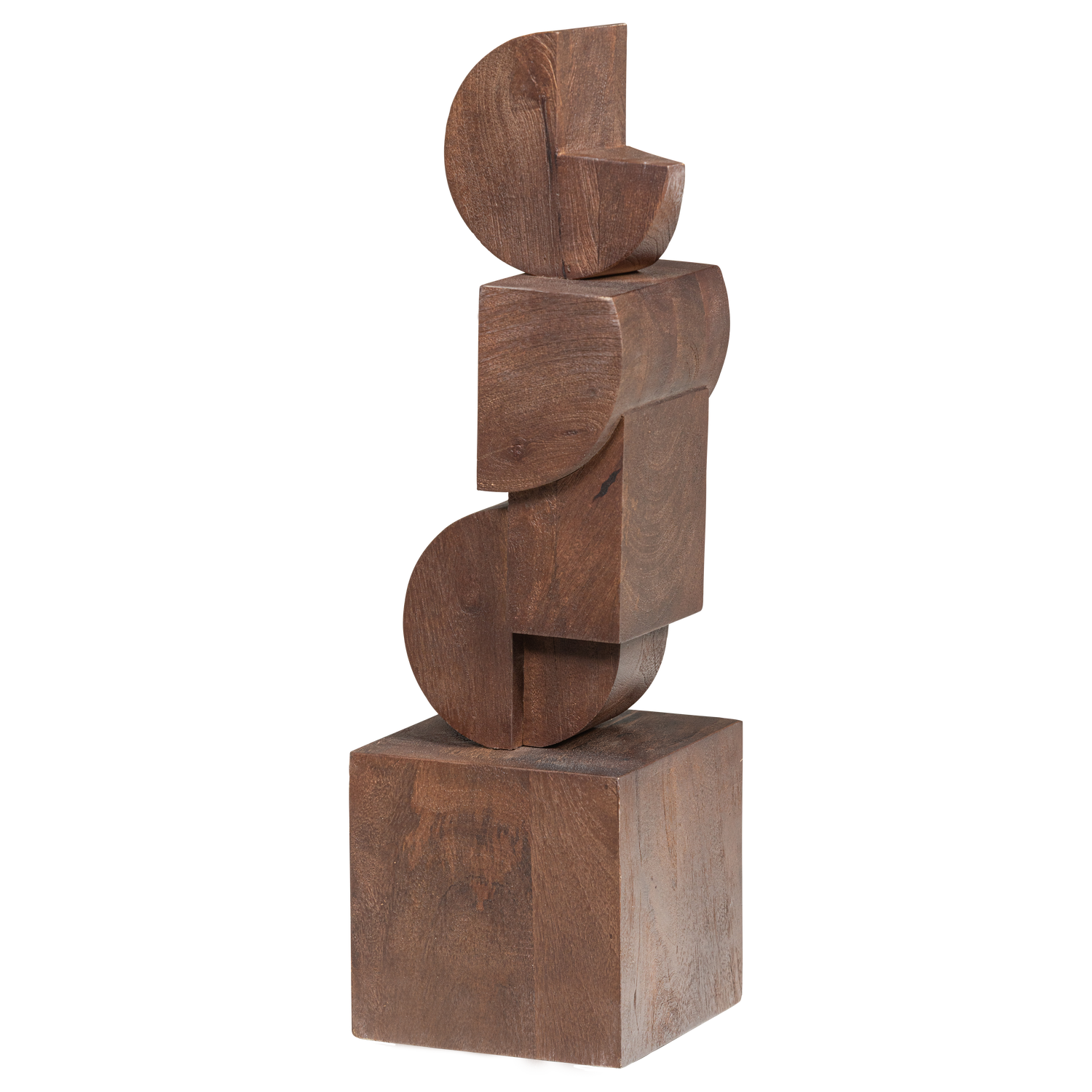 WOOOD decoratiune DRAXA SCULPTURE ORNAMENT WOOD | Lemn mango | Maro | 62x18x18 cm