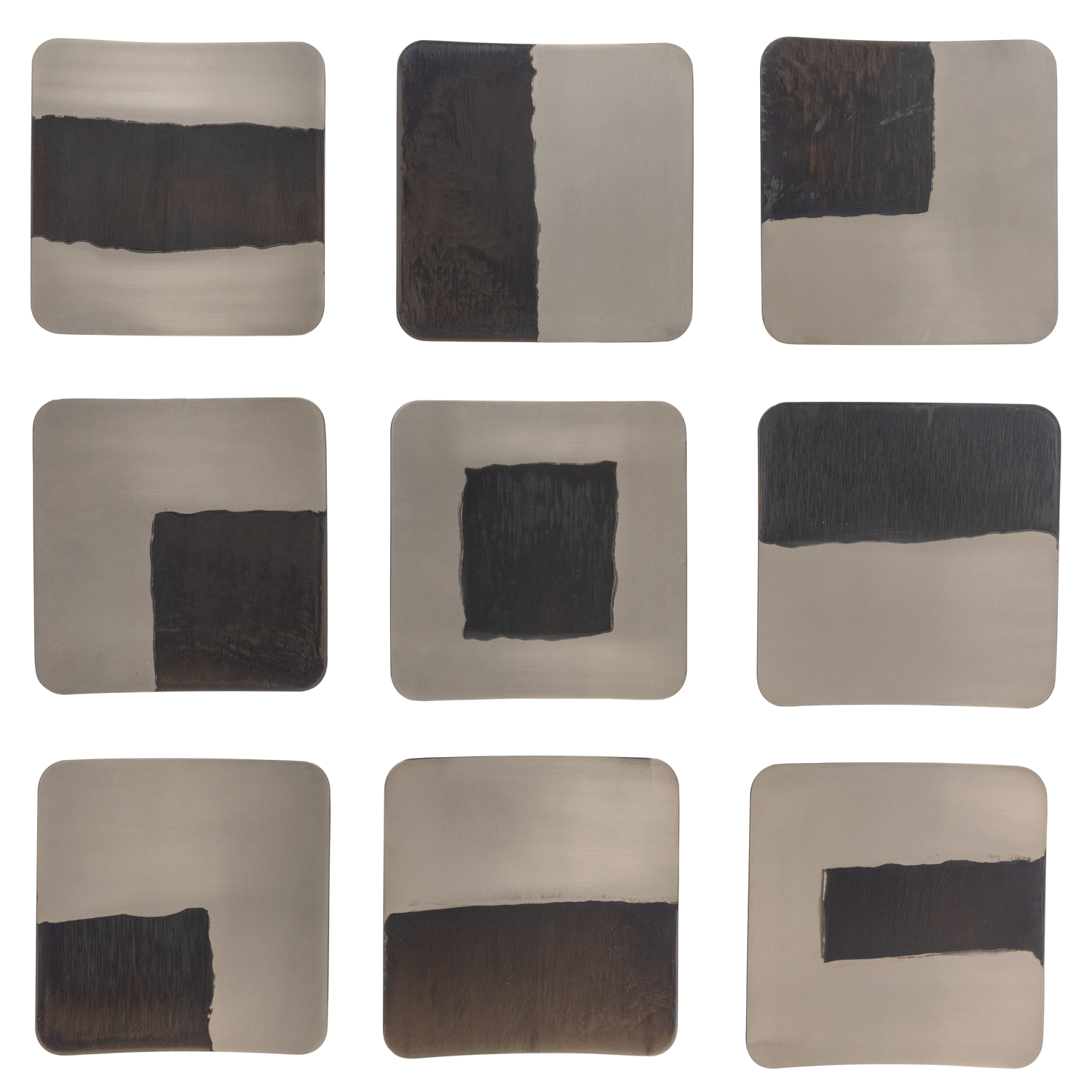 WOOOD decoratiune perete NAMI | Metal | Nickel | 25x25x25 cm