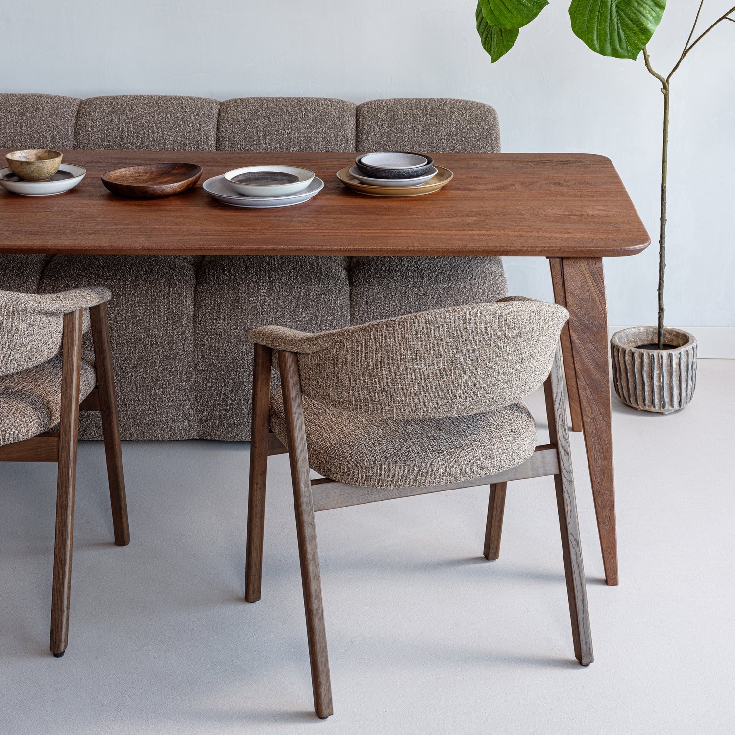 WOOOD masa dining RUBO | Lemn mango | Maro | 77x220x95 cm