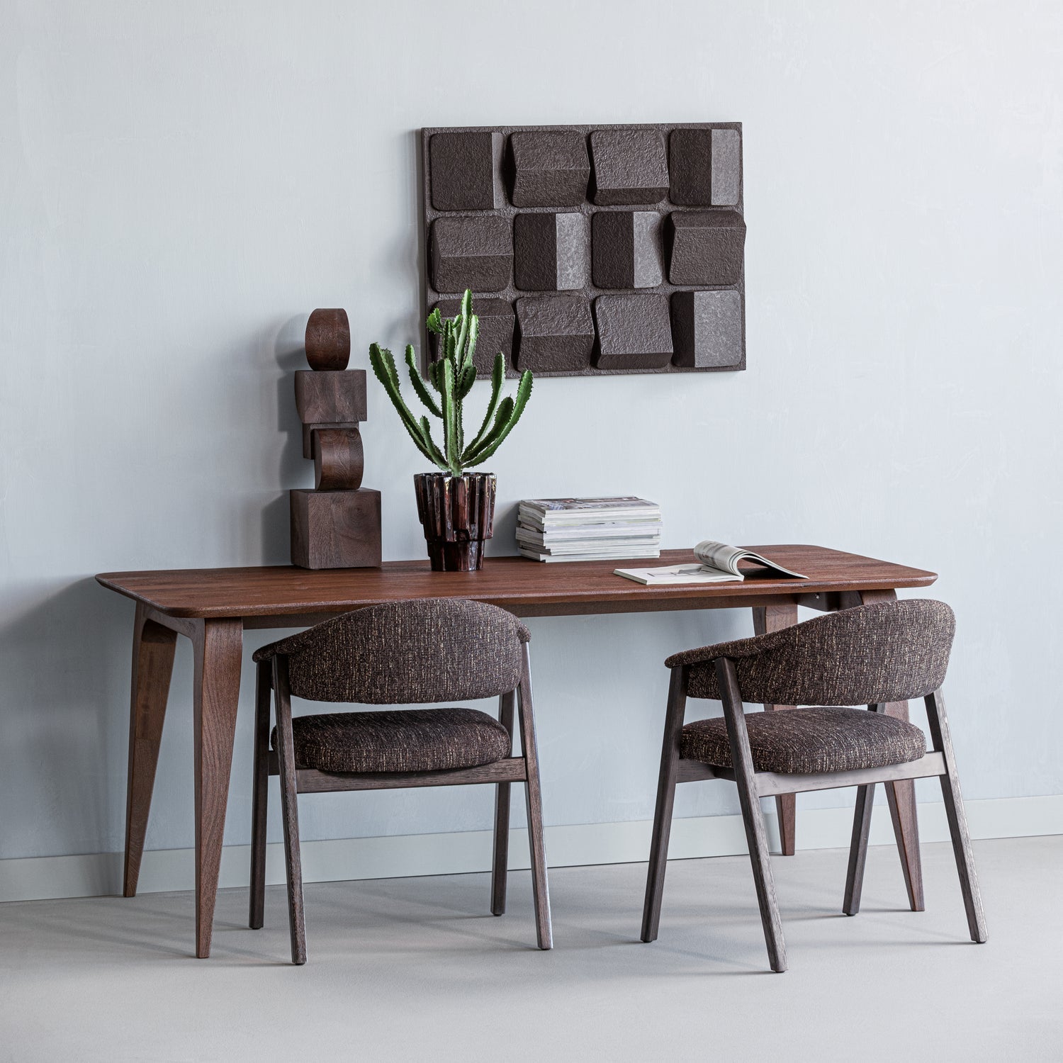 WOOOD masa dining RUBO | Lemn mango | Maro | 77x180x95 cm