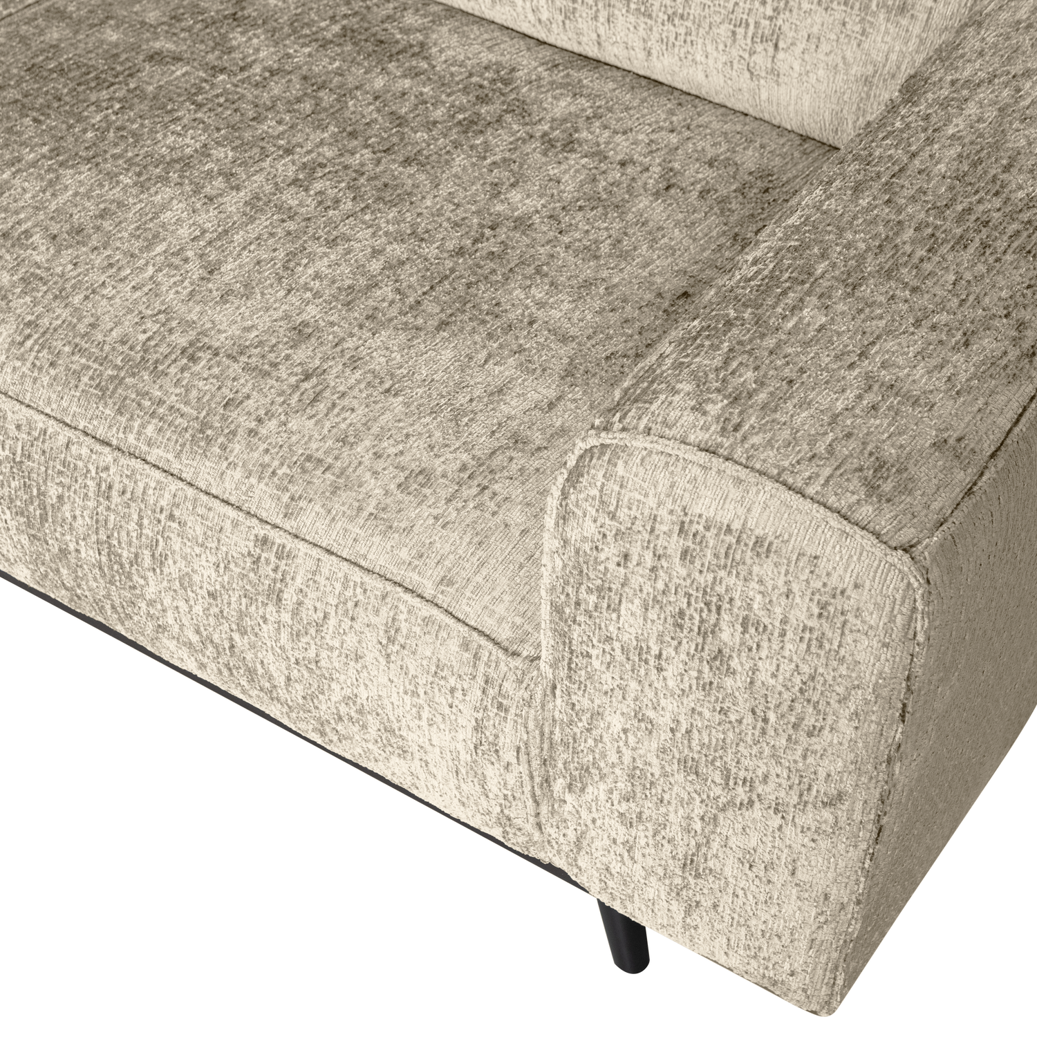 STATEMENT CORNER SOFA LEFT STRUCTURE VELVET WHEATFIELD