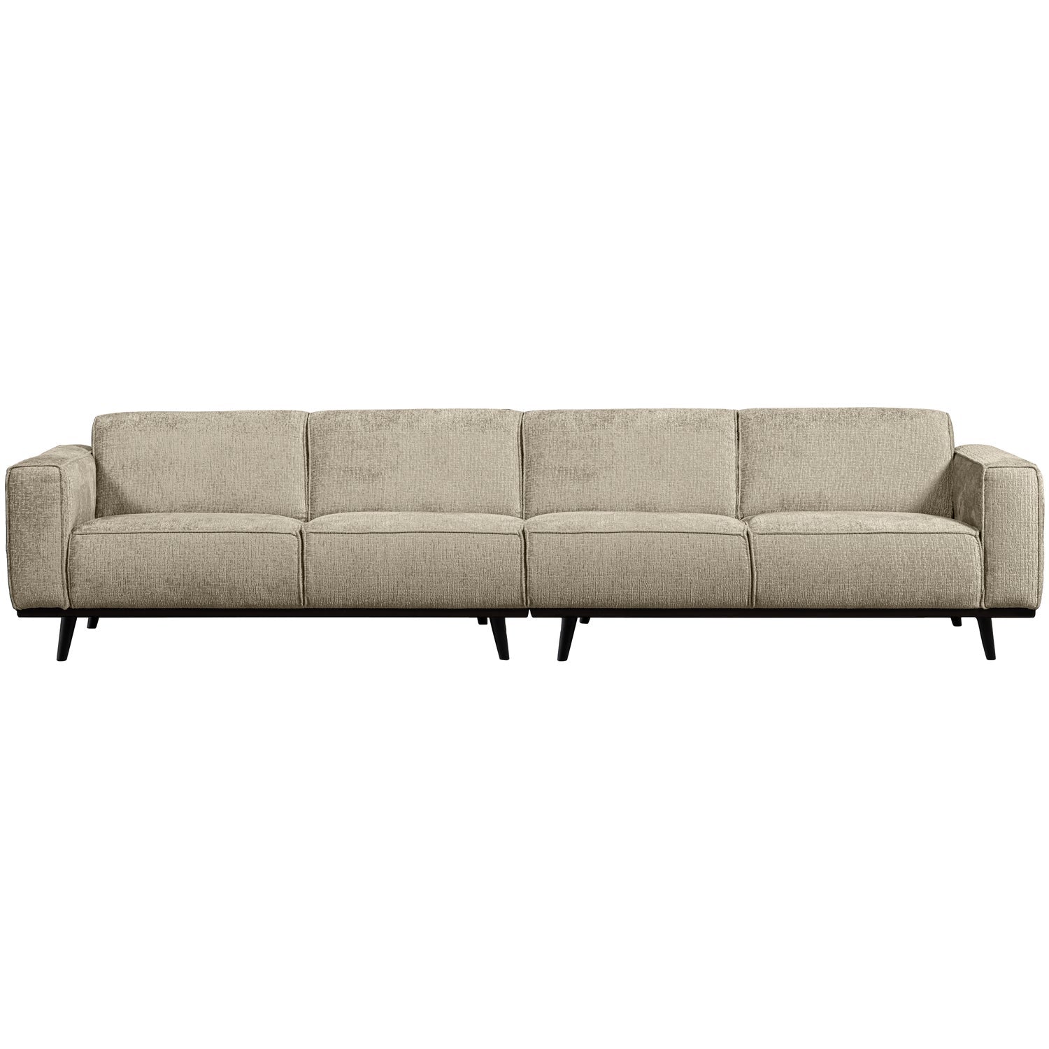 WOOOD canapea 4 locuri STATEMENT | 100% Pes | Wheatfield | 77x372x93 cm