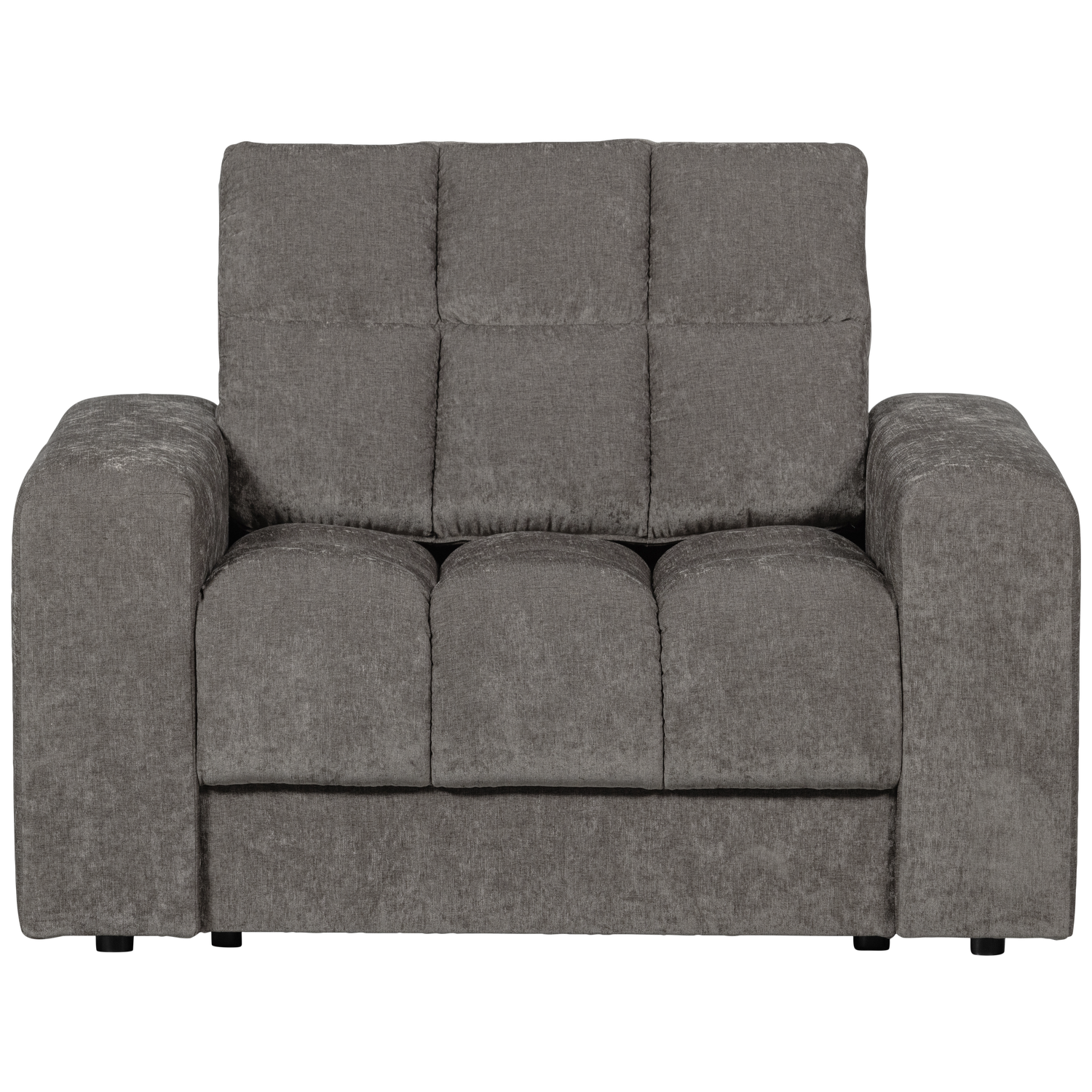 WOOOD fotoliu SECOND DATE ARMCHAIR VELVET | 100% Pes | Mouse | 78x103x99 cm