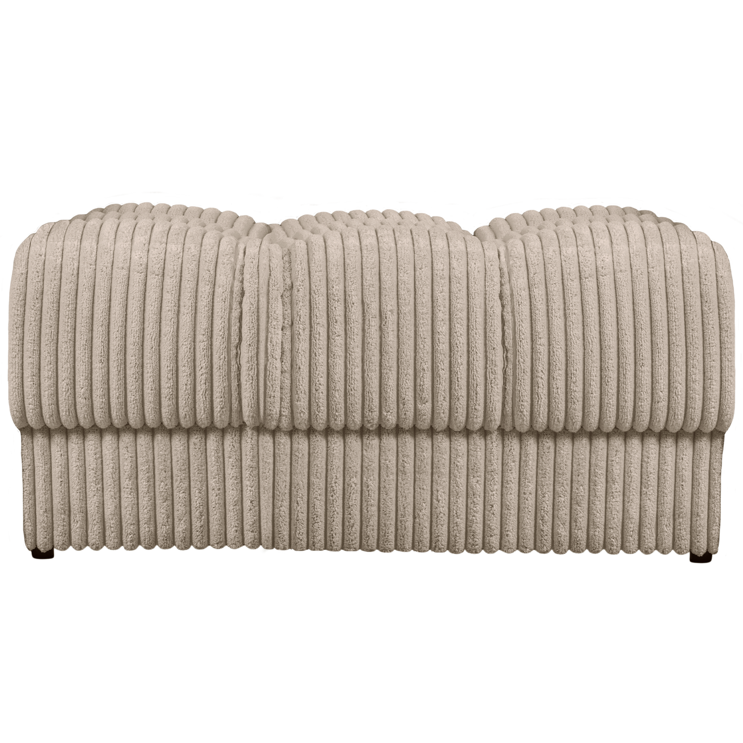 WOOOD taburet SECOND DATE HOCKER RIB FABRIC TRAVERTIN | 100% Pes | Travertin | 42x82x61 cm