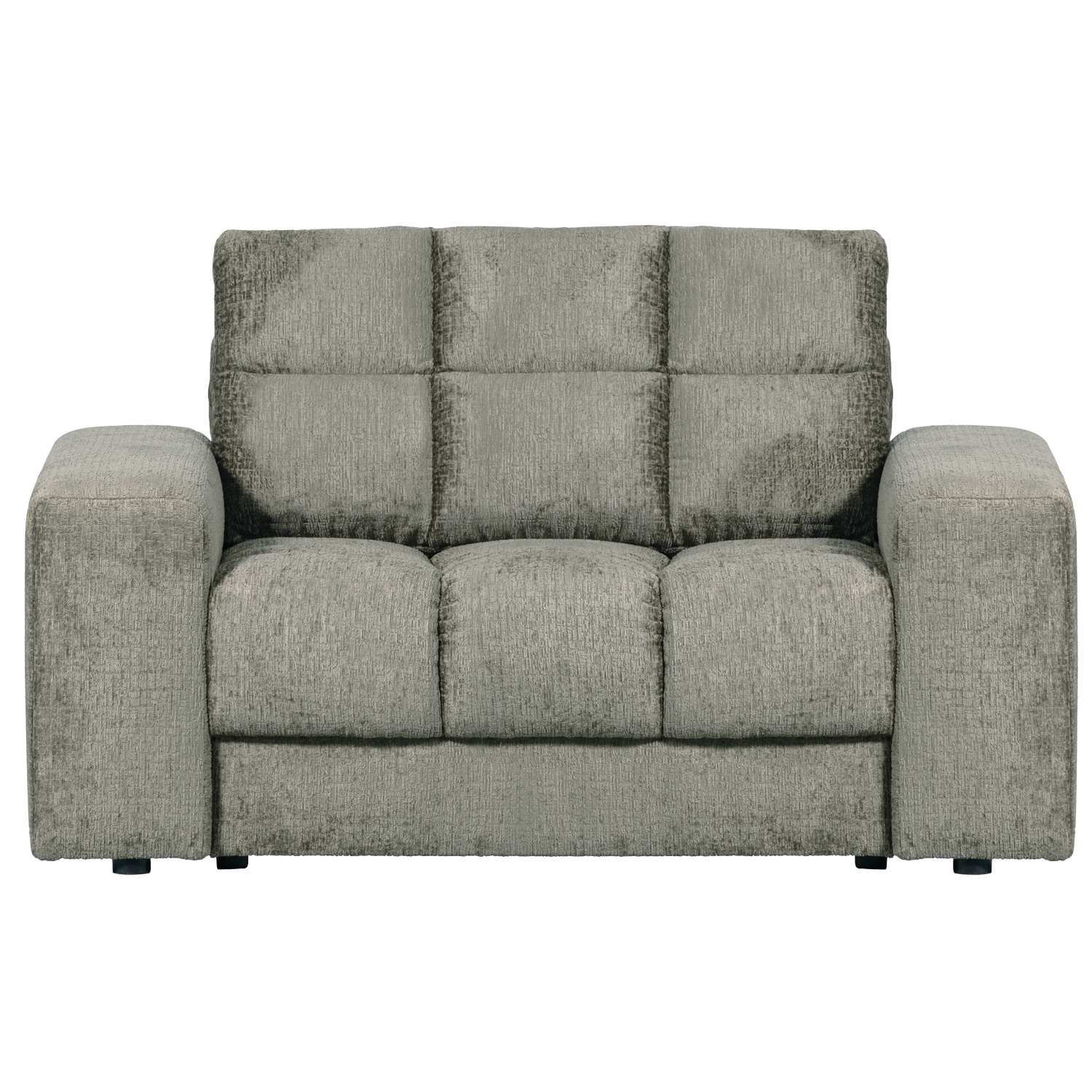 WOOOD fotoliu SECOND DATE LOVESEAT STRUCTURE VELVET FROST | 100% Pes | Frost | 78x136x101 cm