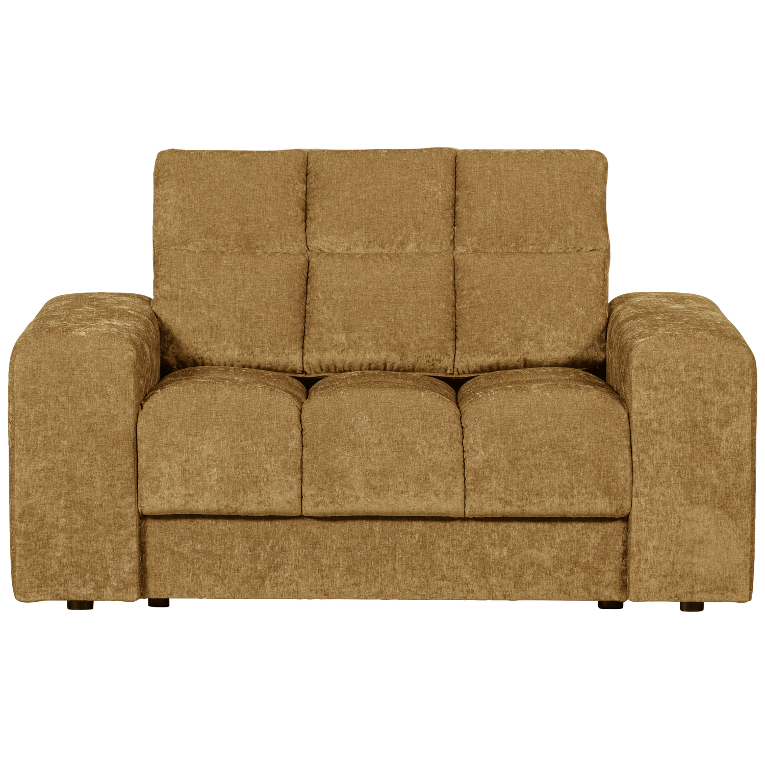 WOOOD fotoliu SECOND DATE LOVESEAT VINTAGE | 100% Pes | Auriu | 78x136x101 cm