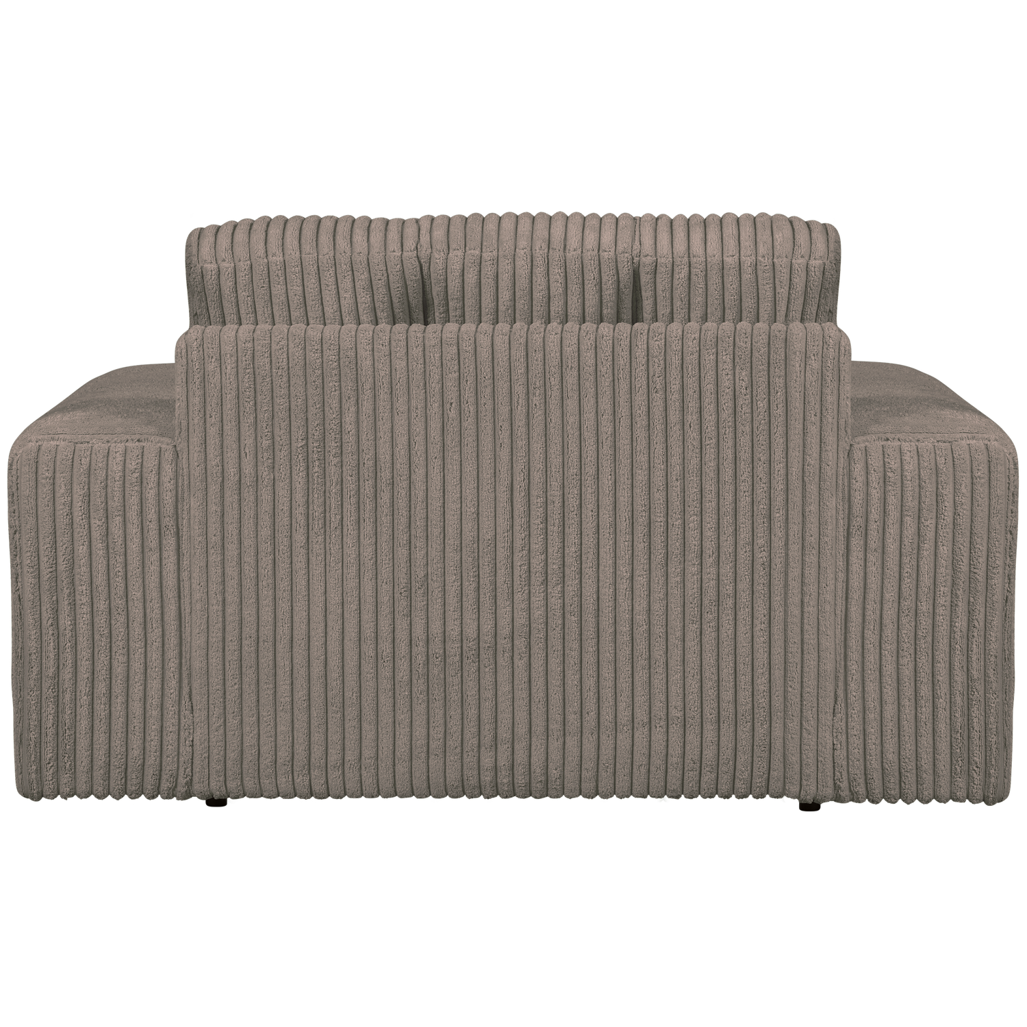 WOOOD fotoliu SECOND DATE LOVESEAT RIB FABRIC MUD | 100% Pes | Mud | 78x136x101 cm