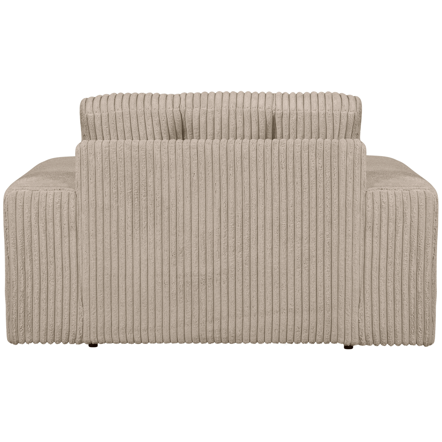 WOOOD fotoliu SECOND DATE LOVESEAT RIB FABRIC TRAVERTIN | 100% Pes | Travertin | 78x136x101 cm