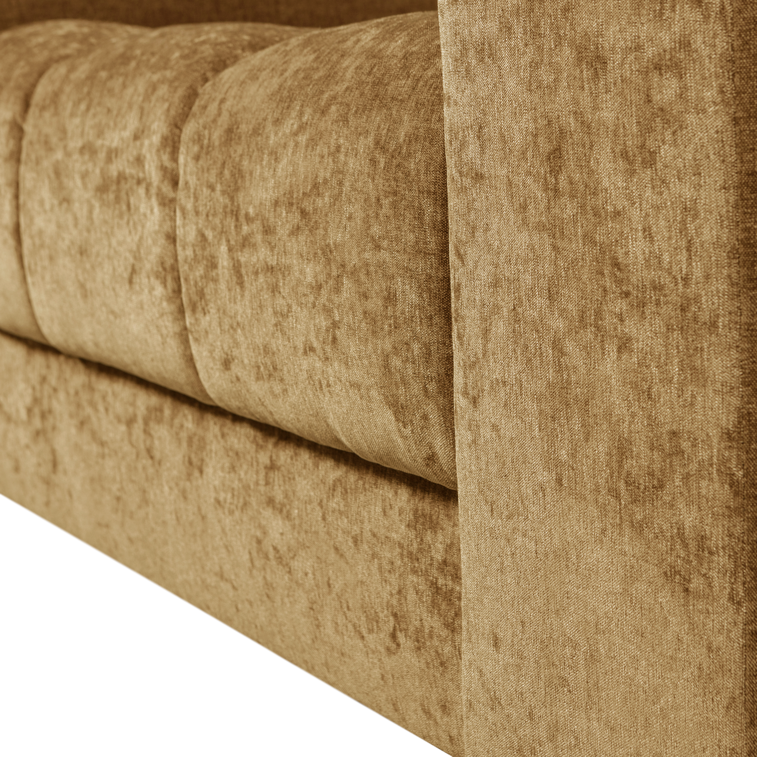 WOOOD canapea 3 locuri SECOND DATE | 100% Pes | Auriu | 78x316x99 cm