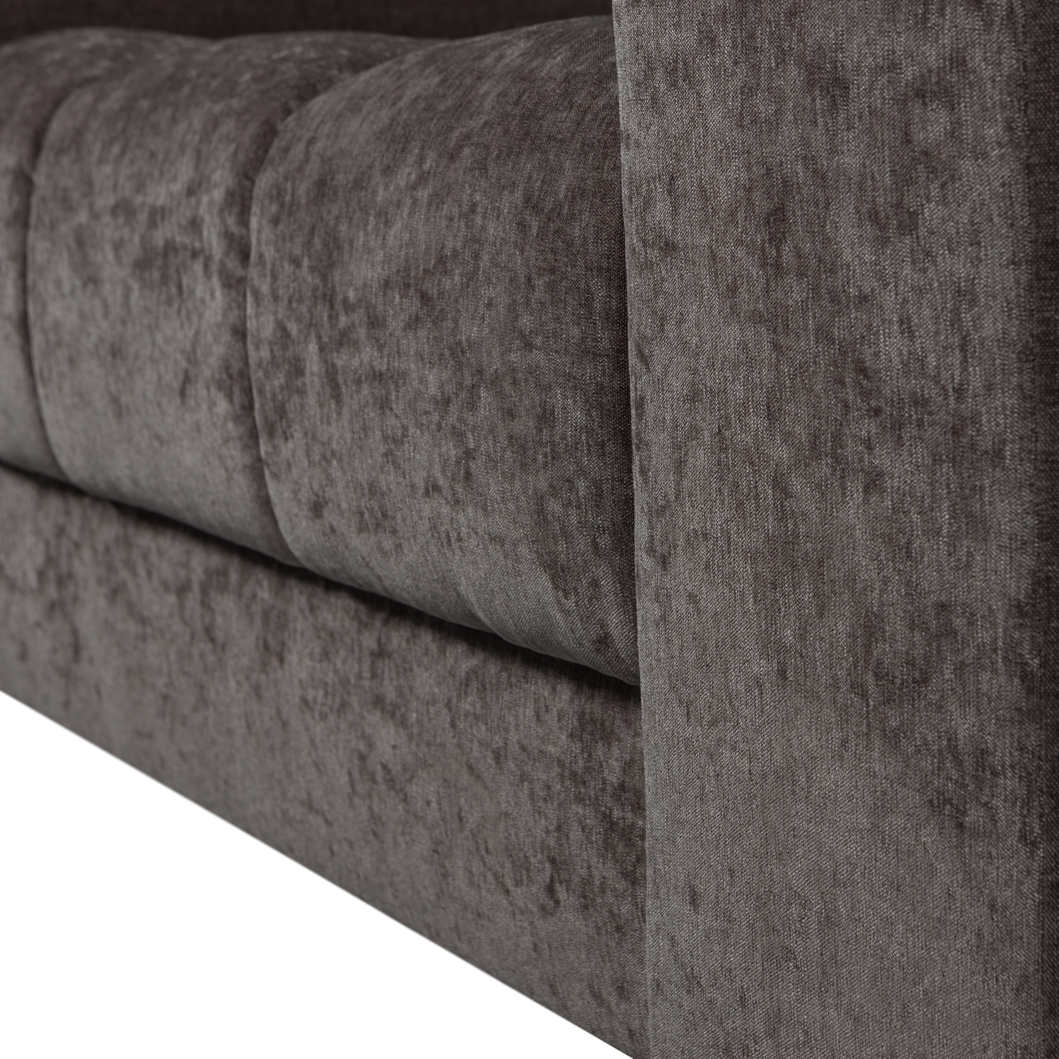 WOOOD canapea 3 locuri SECOND DATE | 100% Pes | Gri cald | 78x316x99 cm