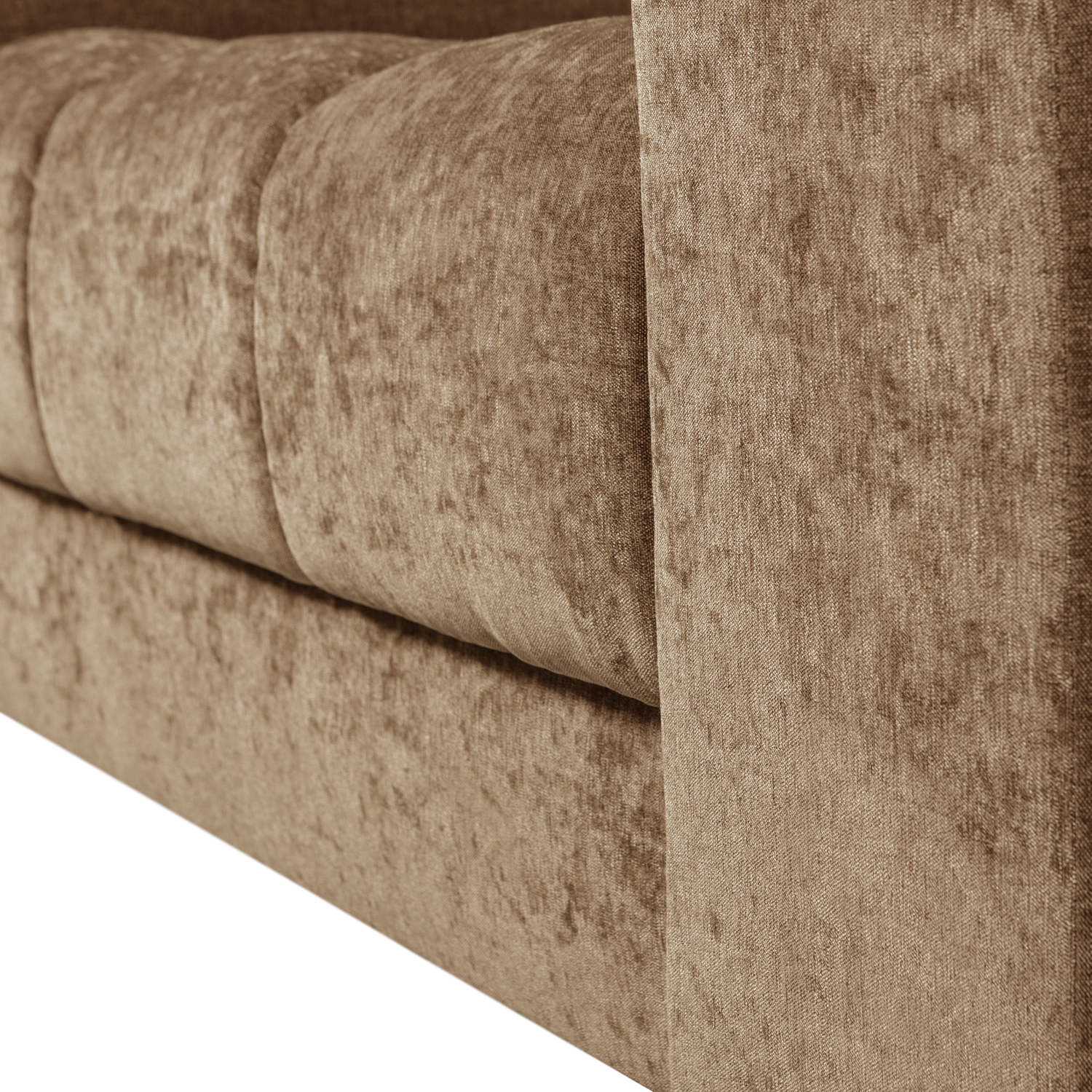 WOOOD canapea 3 locuri SECOND DATE | 100% Pes | Nisipiu | 78x316x99 cm