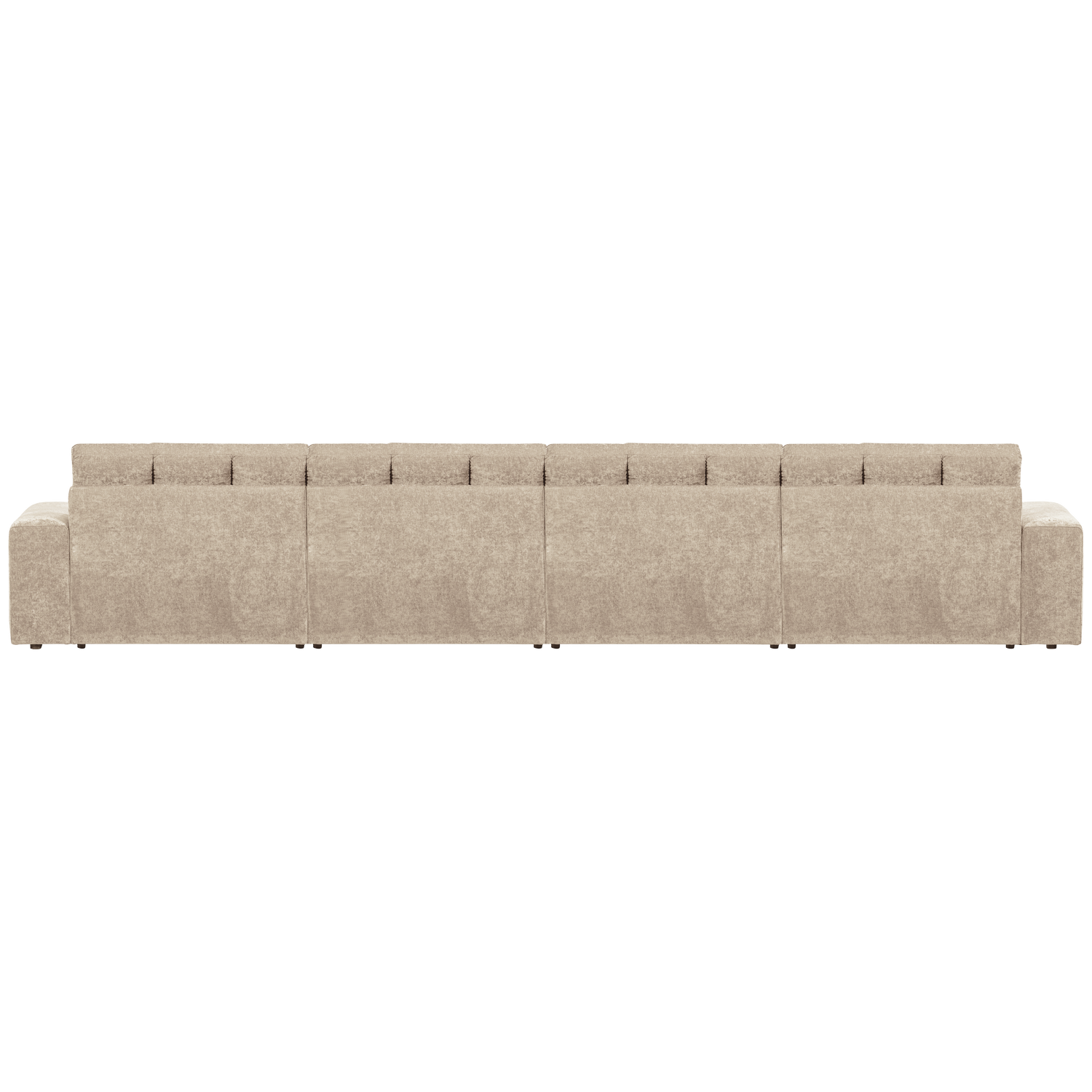 WOOOD canapea 4 locuri SECOND DATE | 100% Pes | Nougat | 78x406x99 cm