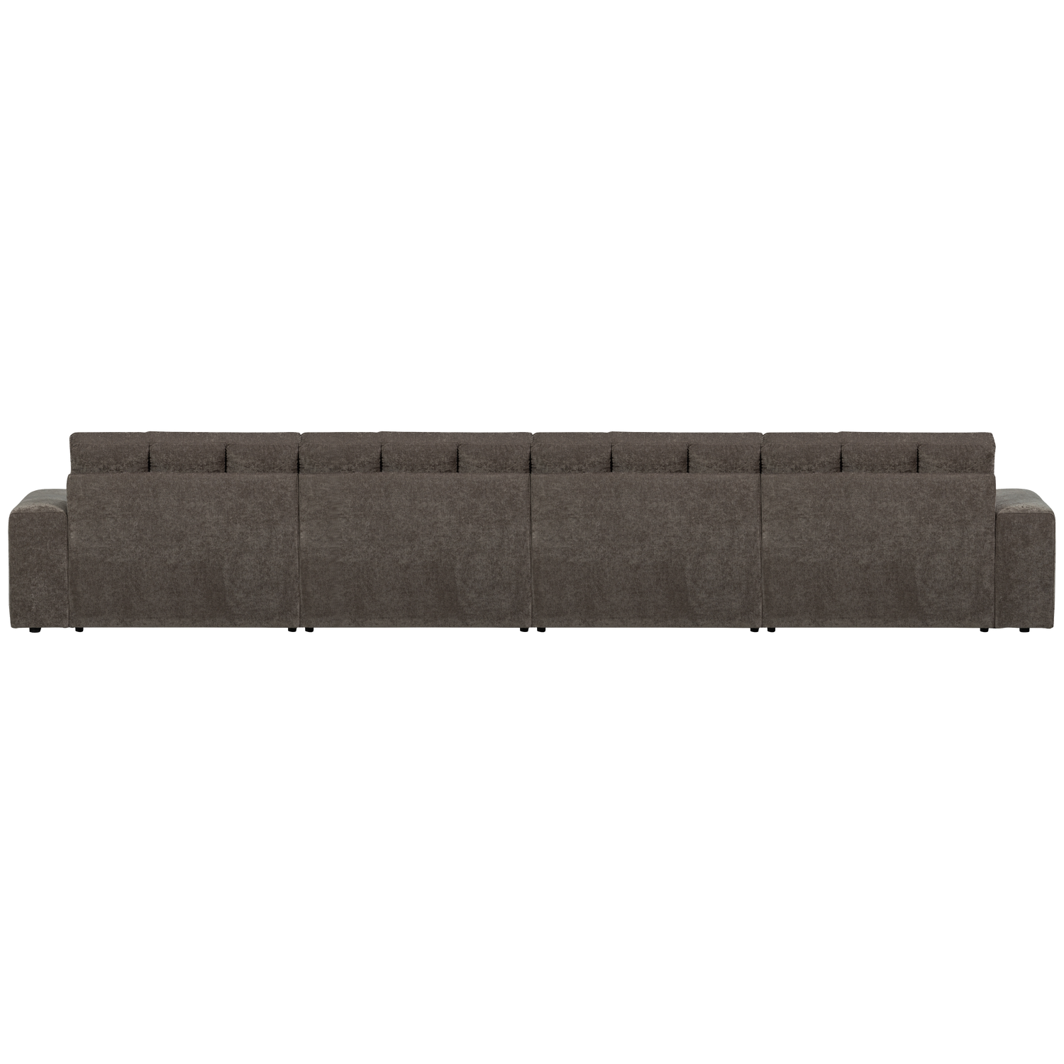 WOOOD canapea 4 locuri SECOND DATE | 100% Pes | Gri cald | 78x406x99 cm