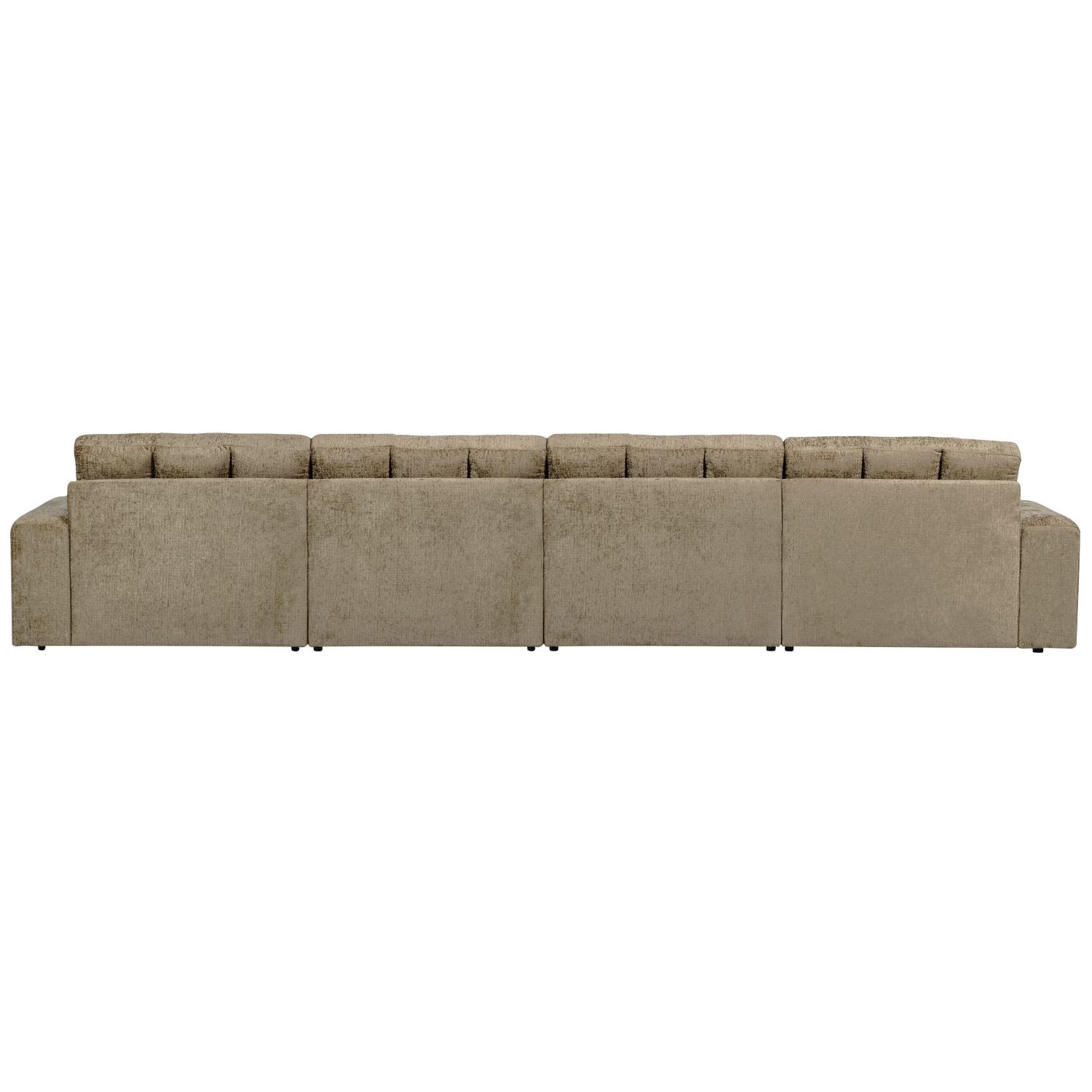 WOOOD canapea 4 locuri SECOND DATE | 100% Pes | Wheatfield | 78x406x99 cm