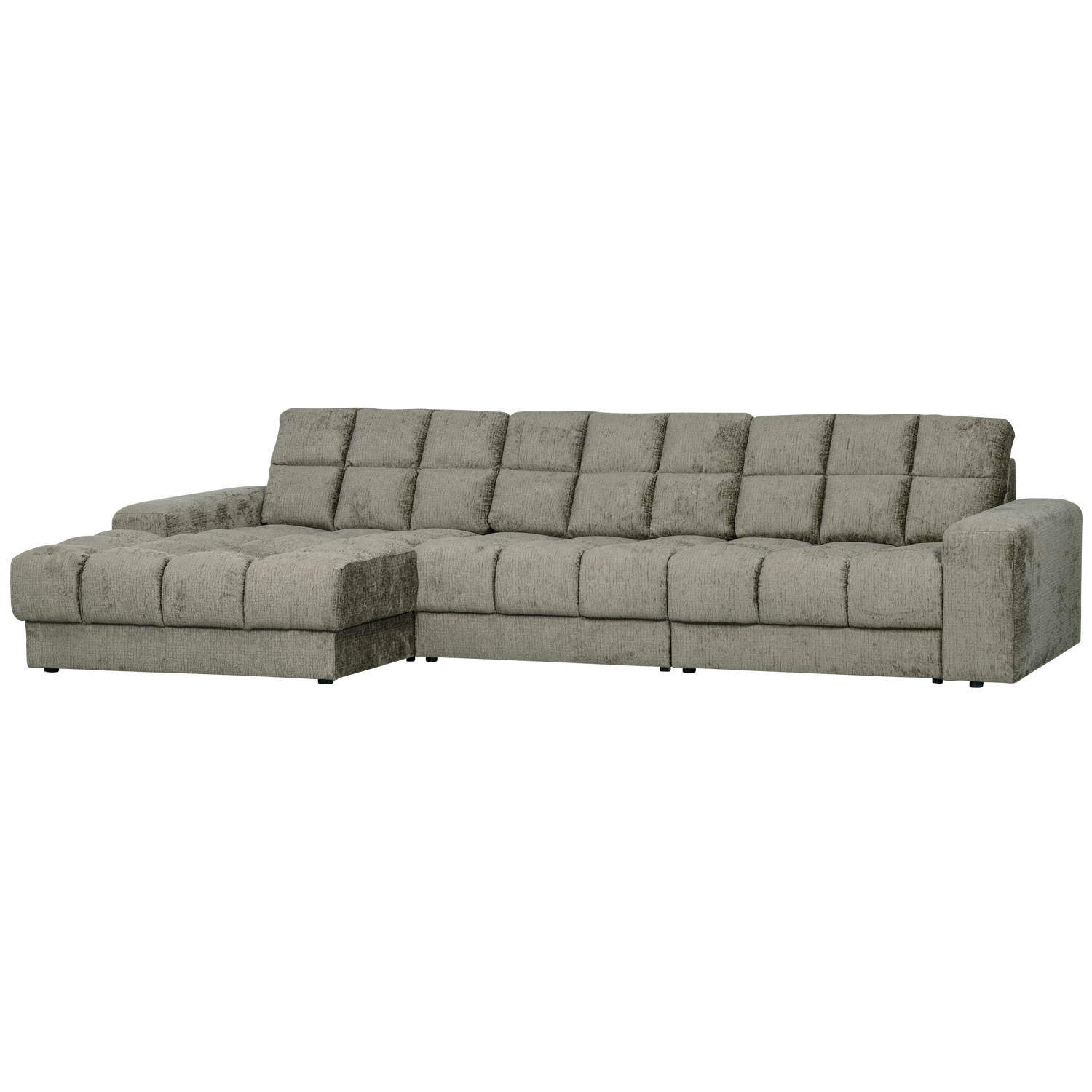WOOOD canapea mare SECOND DATE CHAISE LONGUE | 100% Pes | Frost | 78x316x162 cm