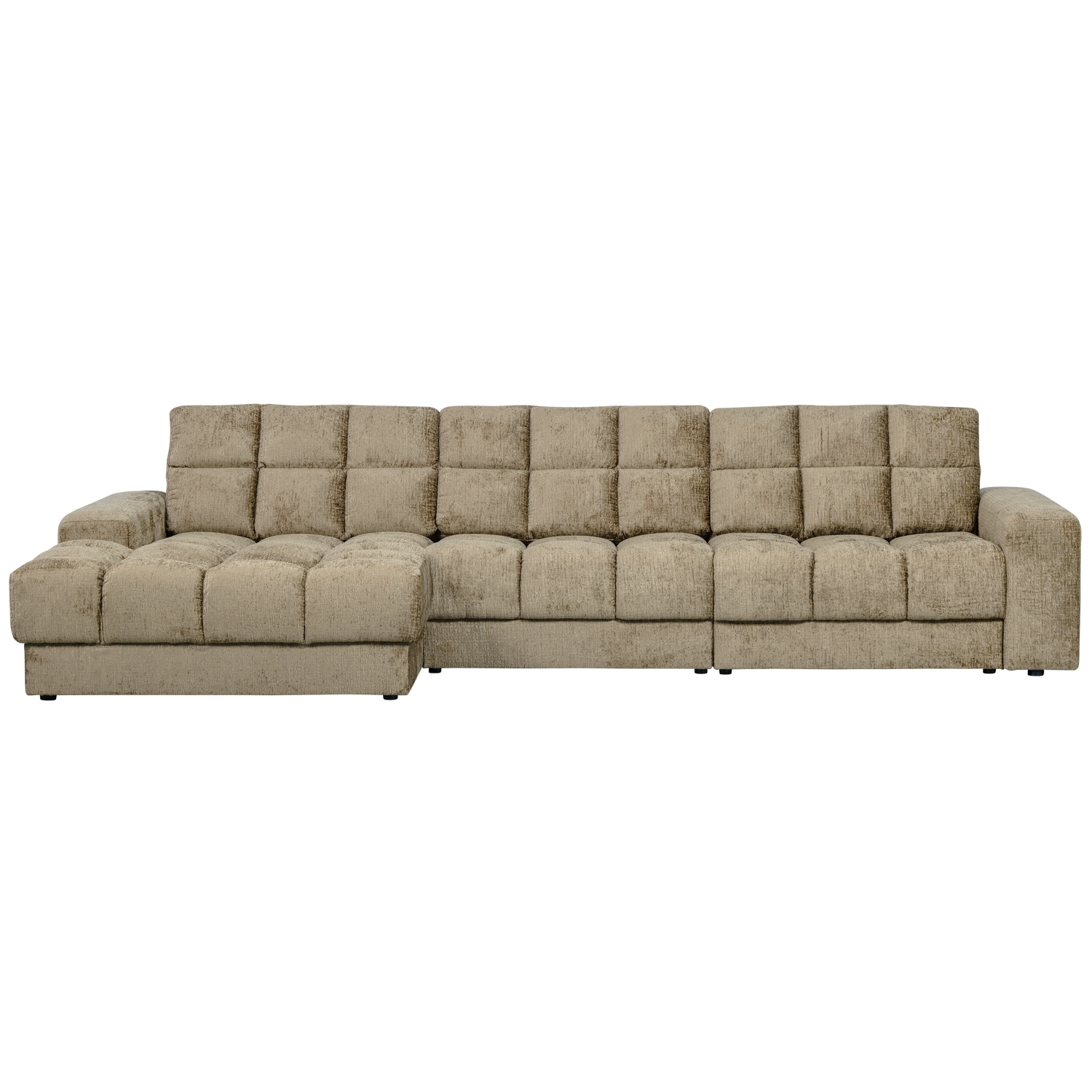 WOOOD canapea mare SECOND DATE CHAISE LONGUE | 100% Pes | Wheatfield | 78x316x162 cm