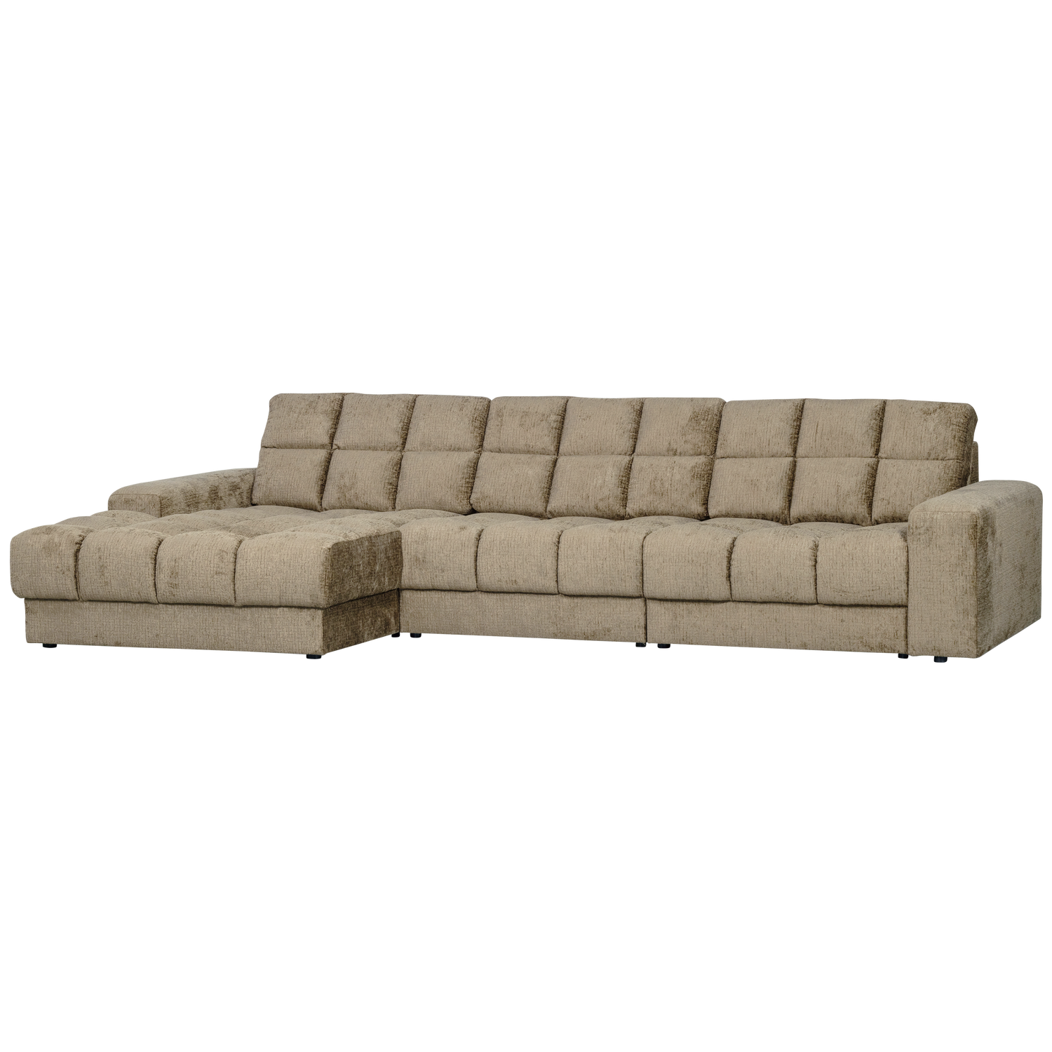 WOOOD canapea mare SECOND DATE CHAISE LONGUE | 100% Pes | Wheatfield | 78x316x162 cm