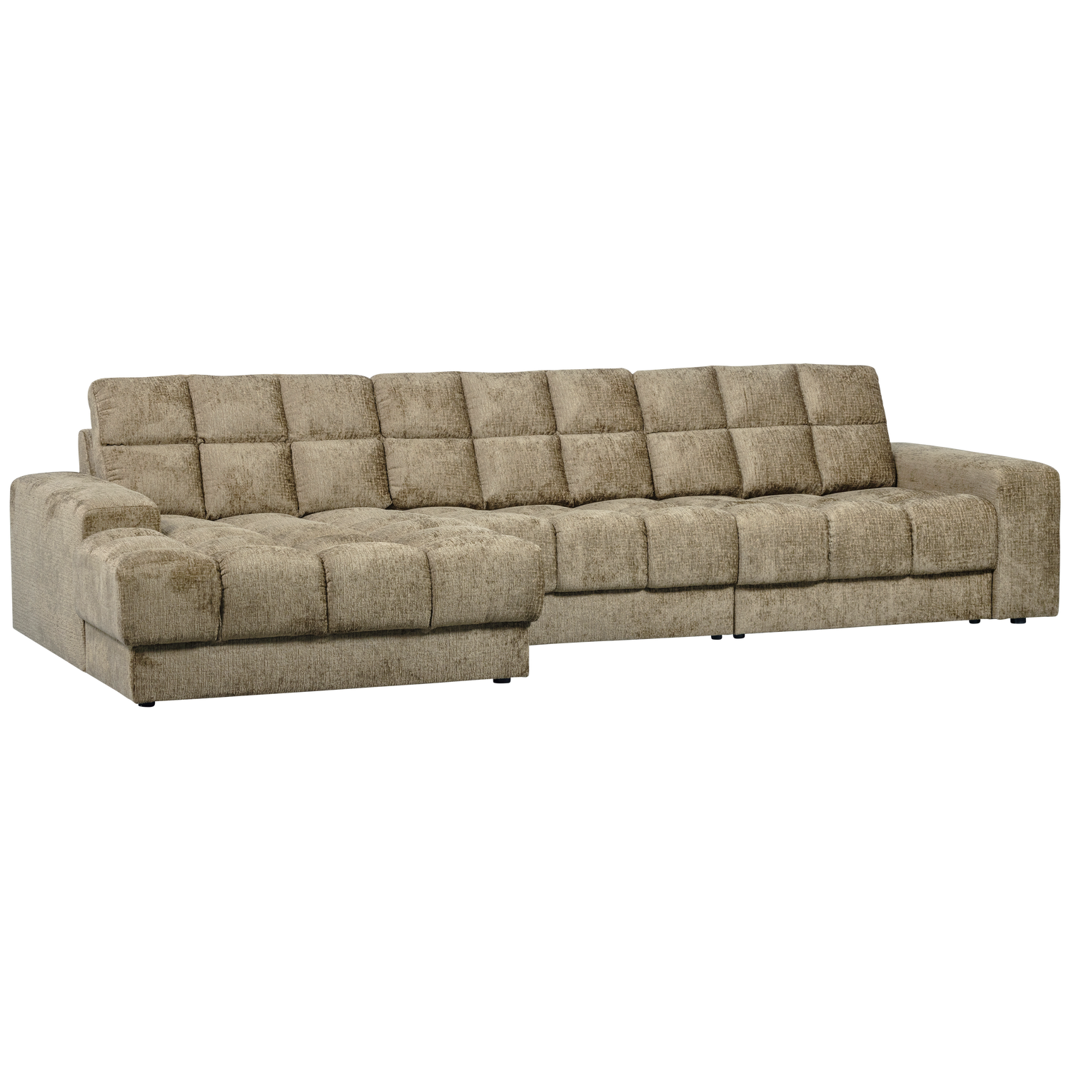 WOOOD canapea mare SECOND DATE CHAISE LONGUE | 100% Pes | Wheatfield | 78x316x162 cm