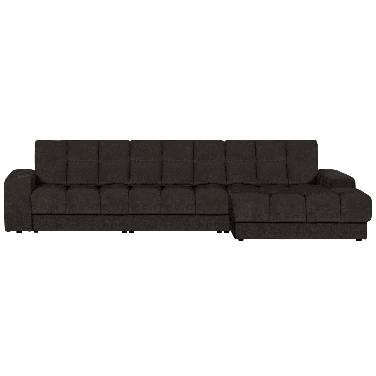 WOOOD canapea mare SECOND DATE CHAISE LONGUE | 100% Pes | Antracit | 78x316x162 cm