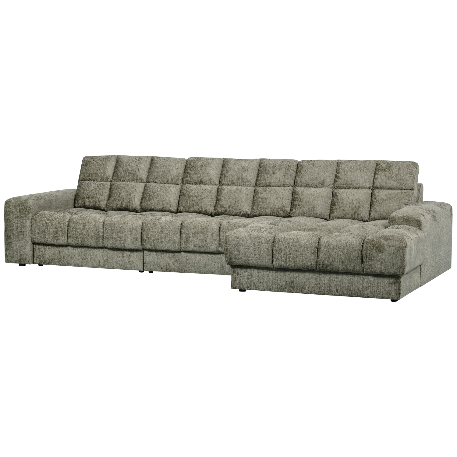 WOOOD canapea mare SECOND DATE CHAISE LONGUE | 100% Pes | Frost | 78x316x162 cm