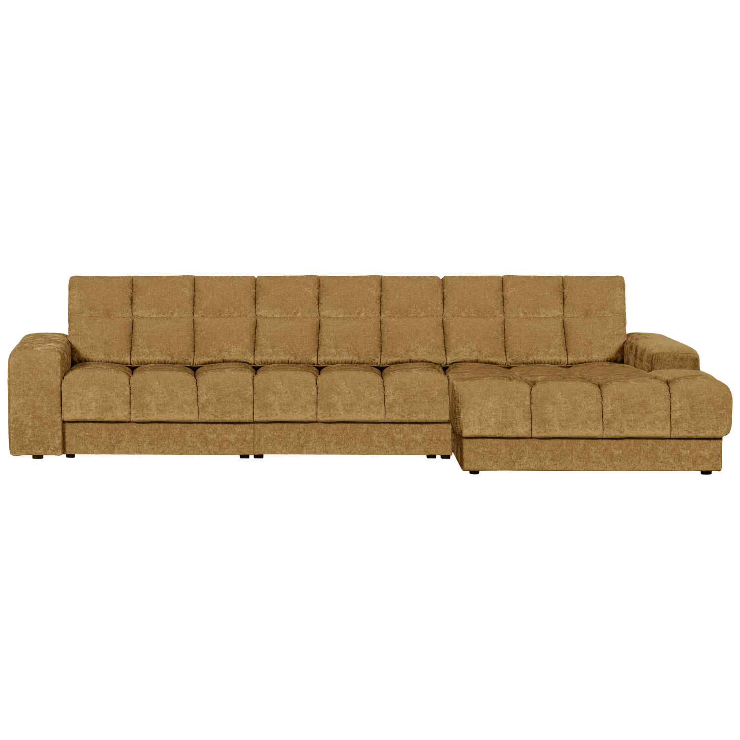 WOOOD canapea mare SECOND DATE CHAISE LONGUE | 100% Pes | Auriu | 78x316x162 cm