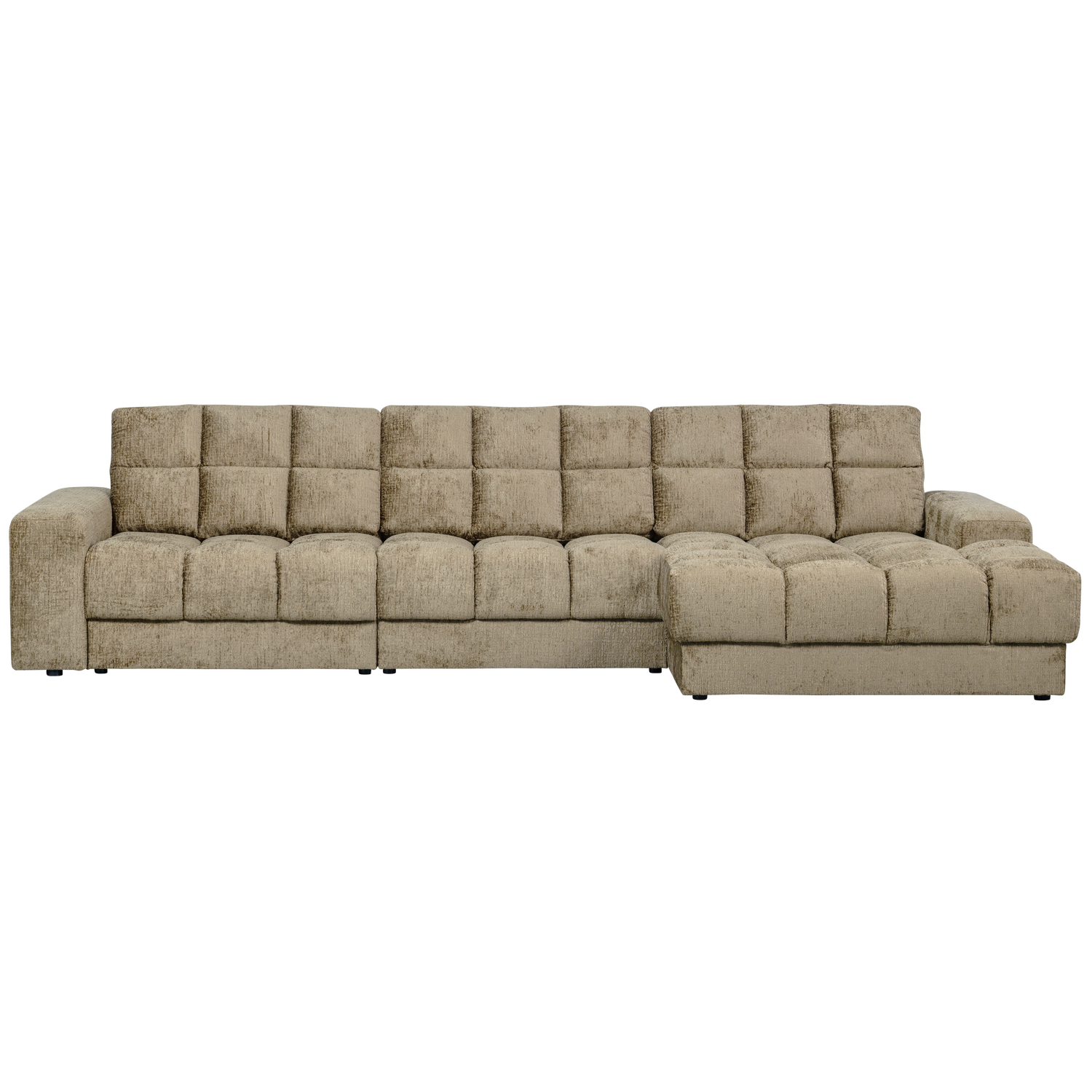WOOOD canapea mare SECOND DATE CHAISE LONGUE | 100% Pes | Wheatfield | 78x316x162 cm
