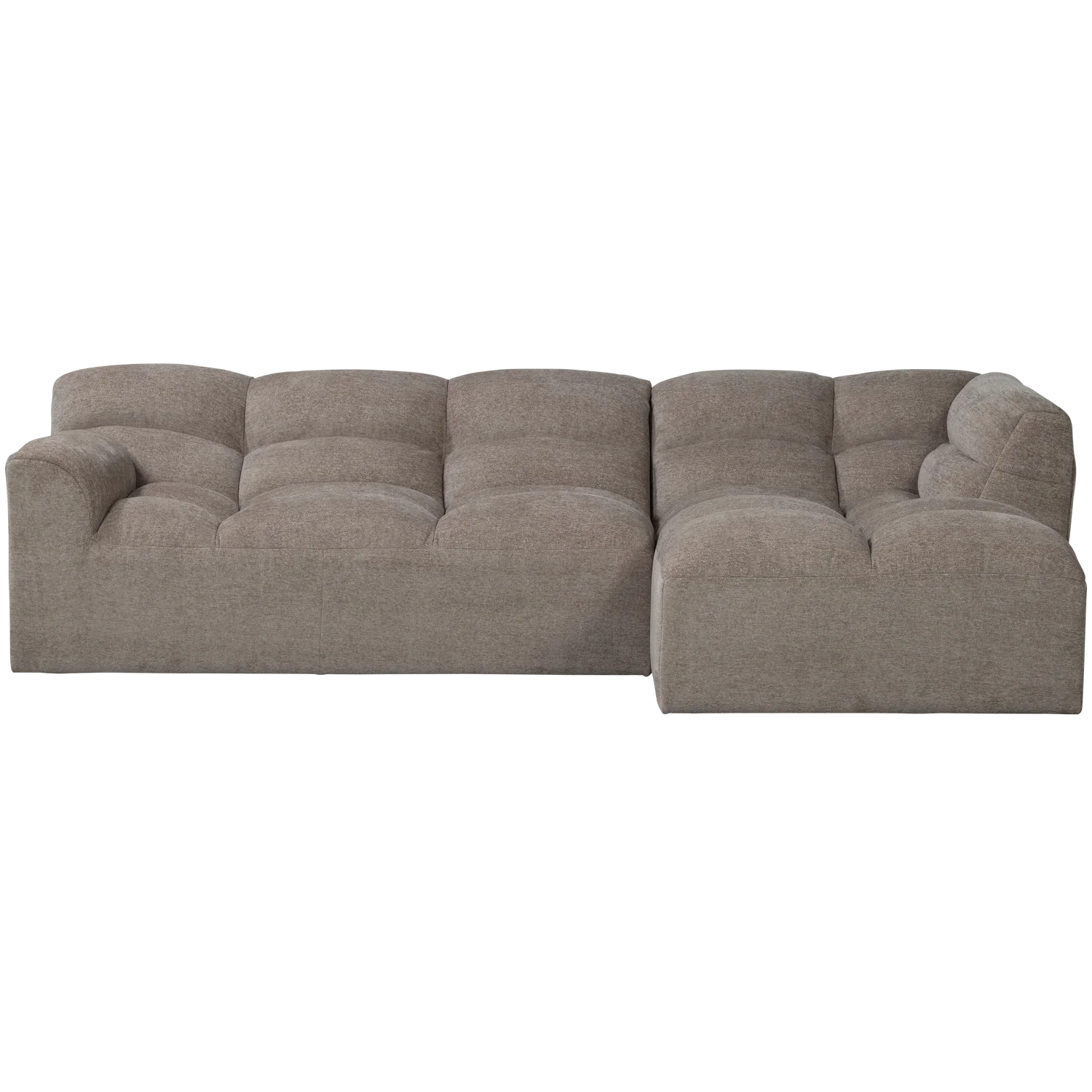 TIBAS CHAISE LONGUE RIGHT WOVEN FABRIC SAND