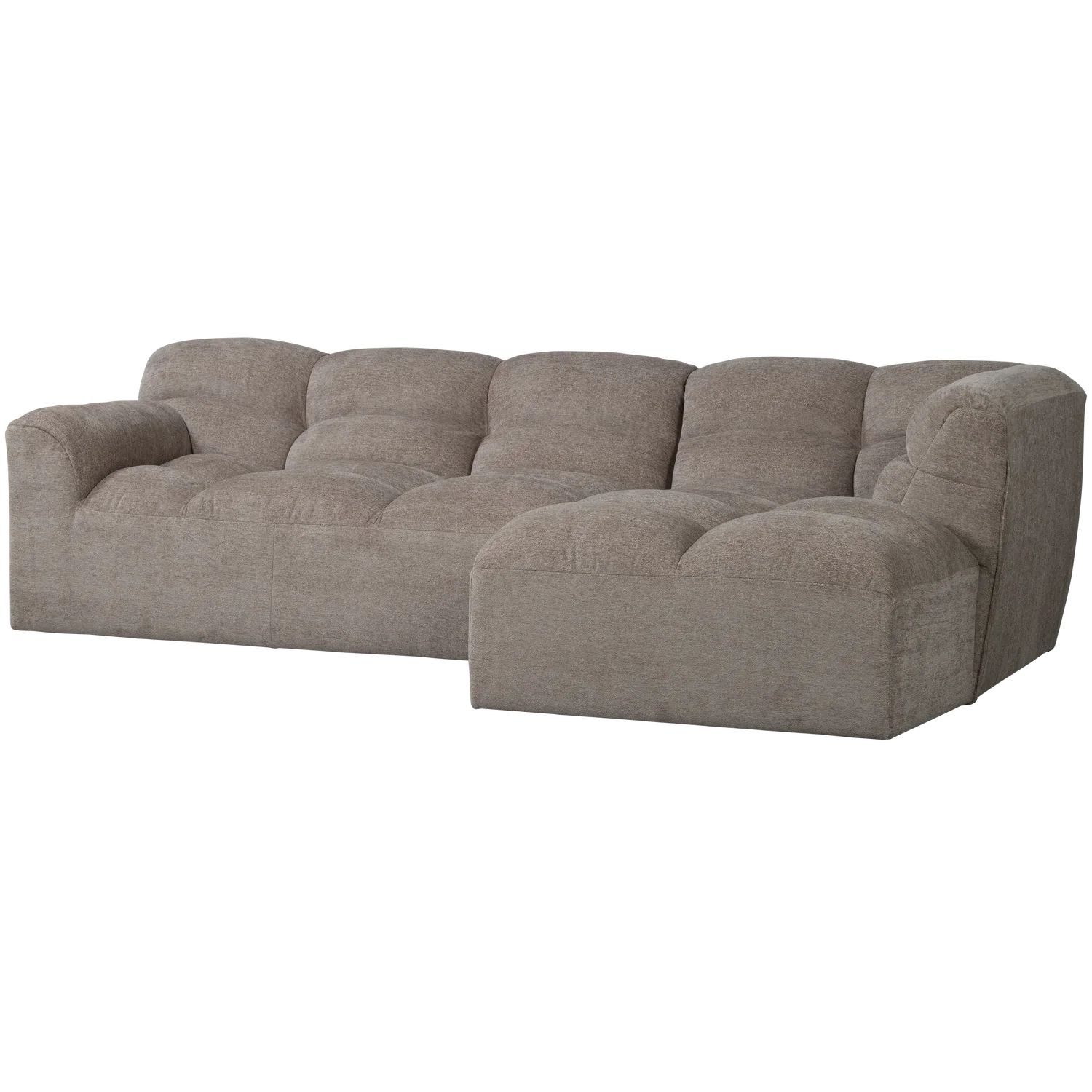 TIBAS CHAISE LONGUE RIGHT WOVEN FABRIC SAND