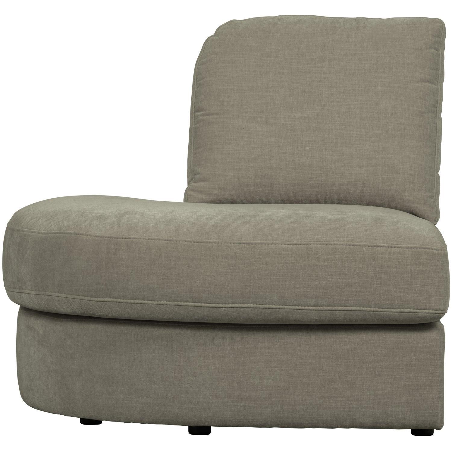 FAMILY 1-SEAT ELEMENT ROUNDCORNER LEFT WOVENFABRIC WARMGREY