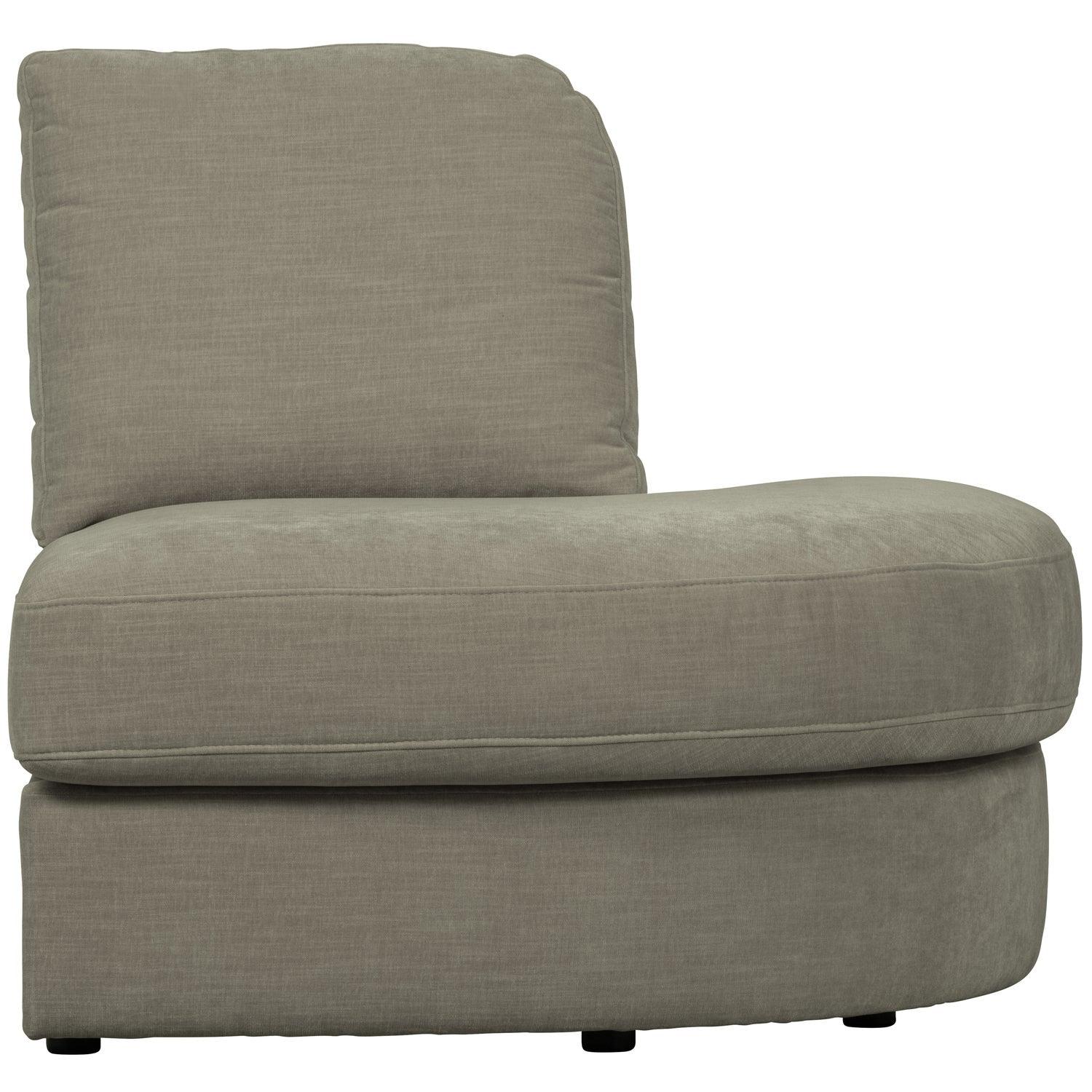 FAMILY 1-SEAT ELEMENT ROUND CORNERRIGHT WOVENFABRIC WARMGREY