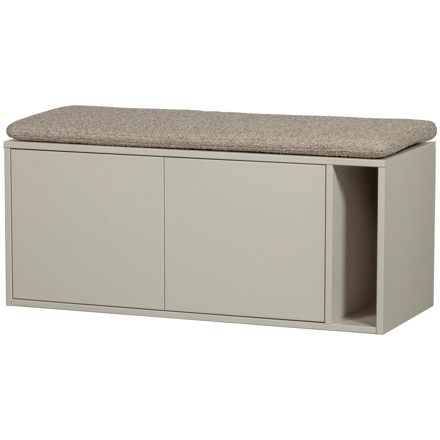 SETTLE DOWN TV UNIT/BENCH 108CM DUST WITH SEATCUSHION [fsc]
