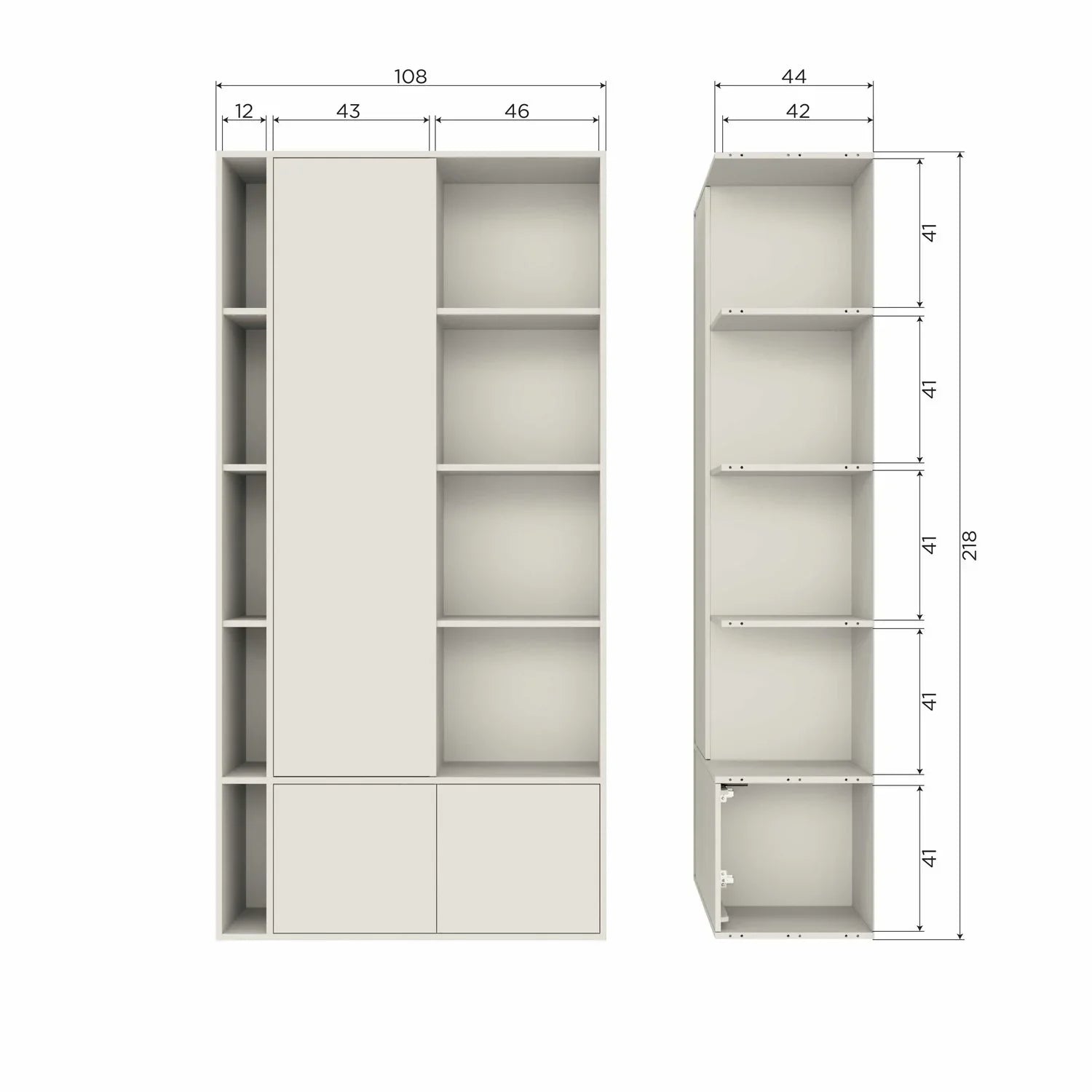 SETTLE DOWN STORAGE CABINET 108CM PINE DUST [fsc]