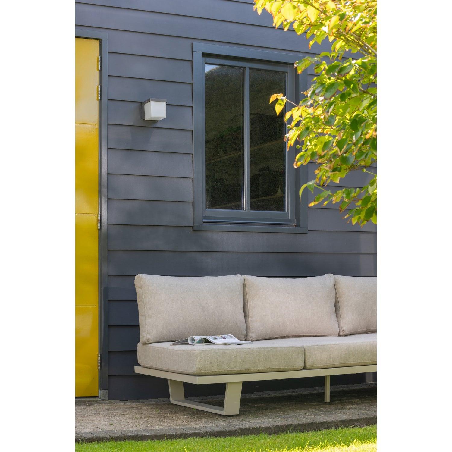 BEAR 3-SEATER GARDEN BENCH ALUMINIUM SAND