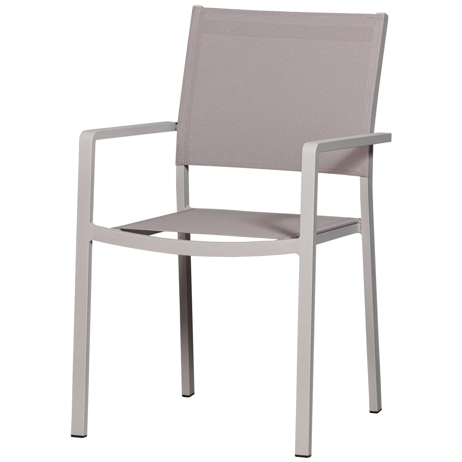 FOWL GARDEN CHAIR ALUMINIUM/TEXTILE SAND - SET OF 2