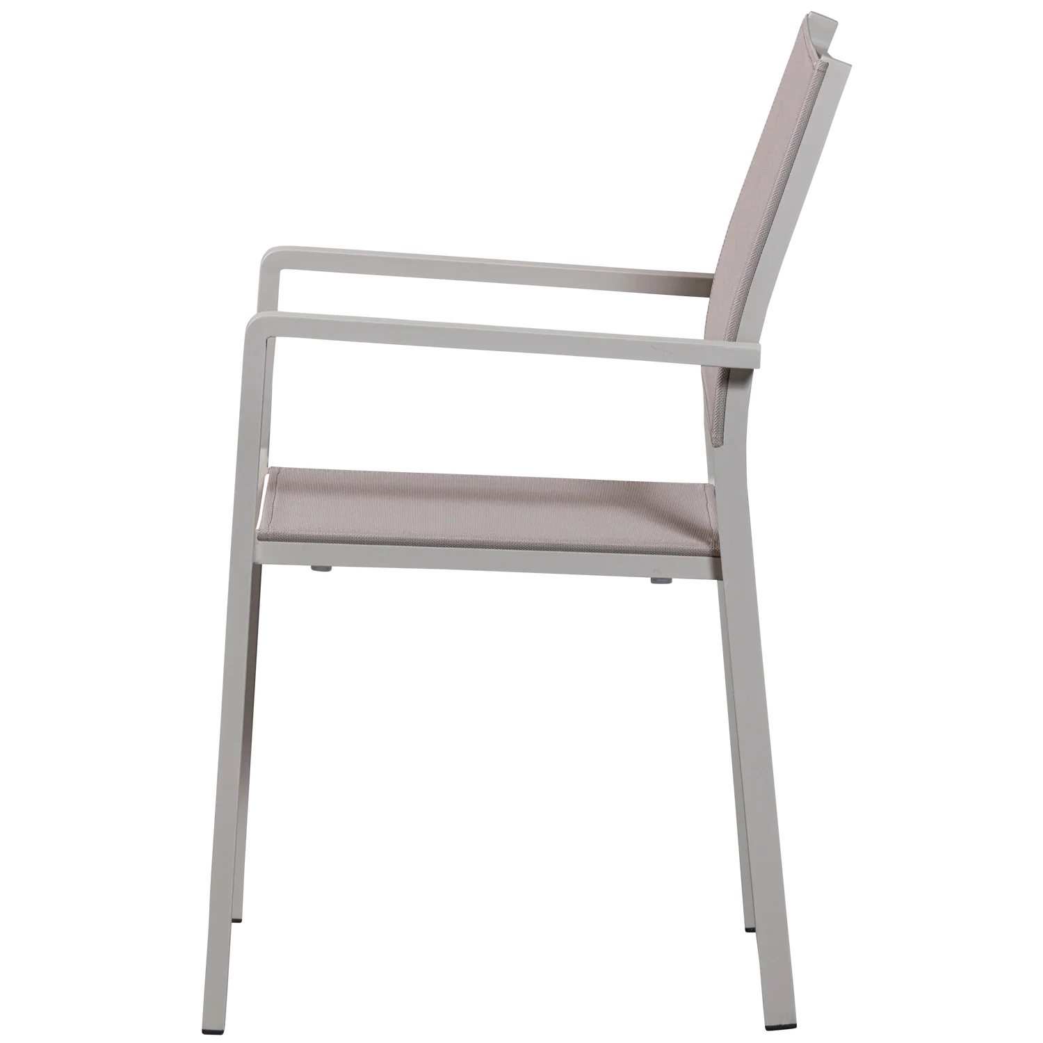 FOWL GARDEN CHAIR ALUMINIUM/TEXTILE SAND - SET OF 2