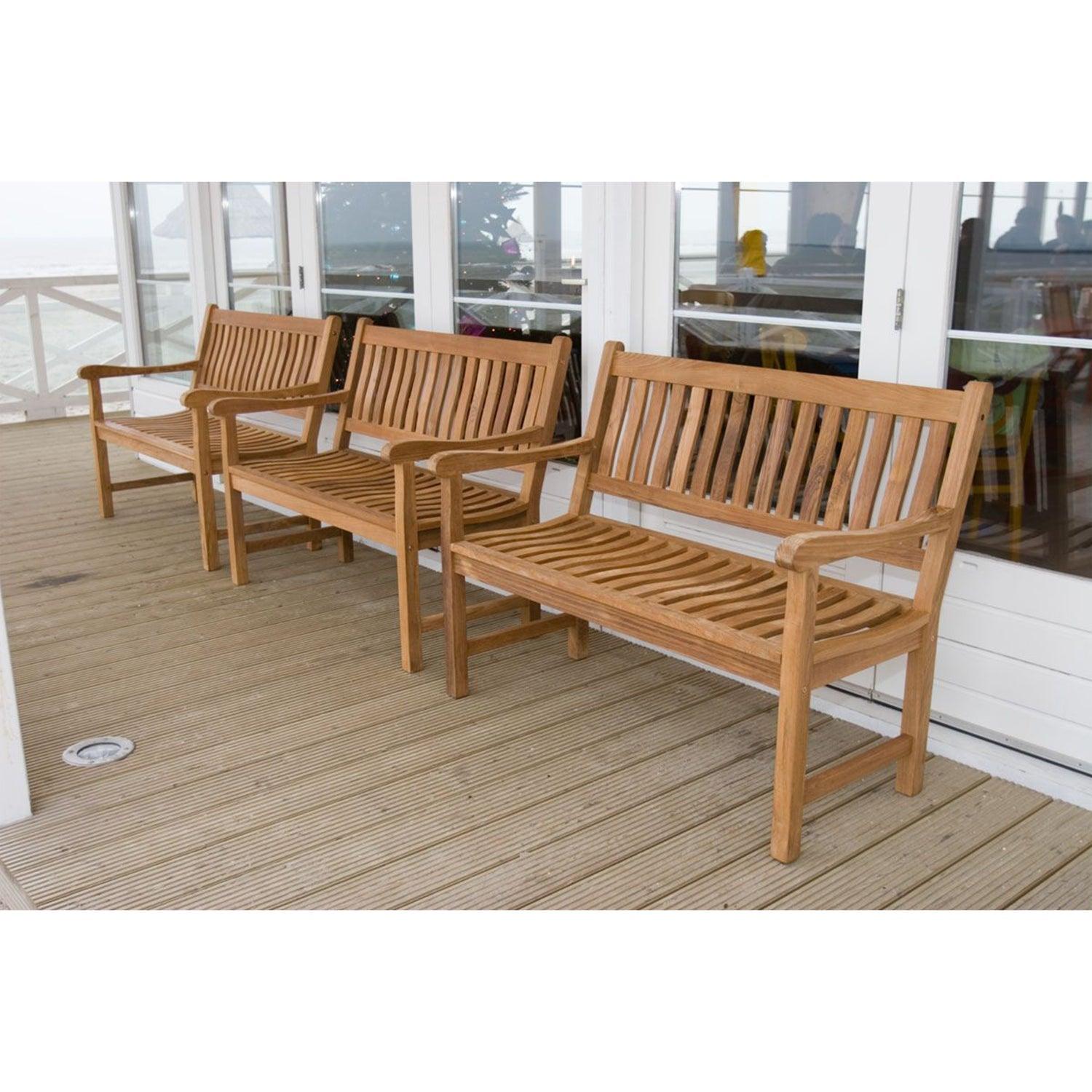 COMFORT GARDEN BENCH 3-SEATER TEAK